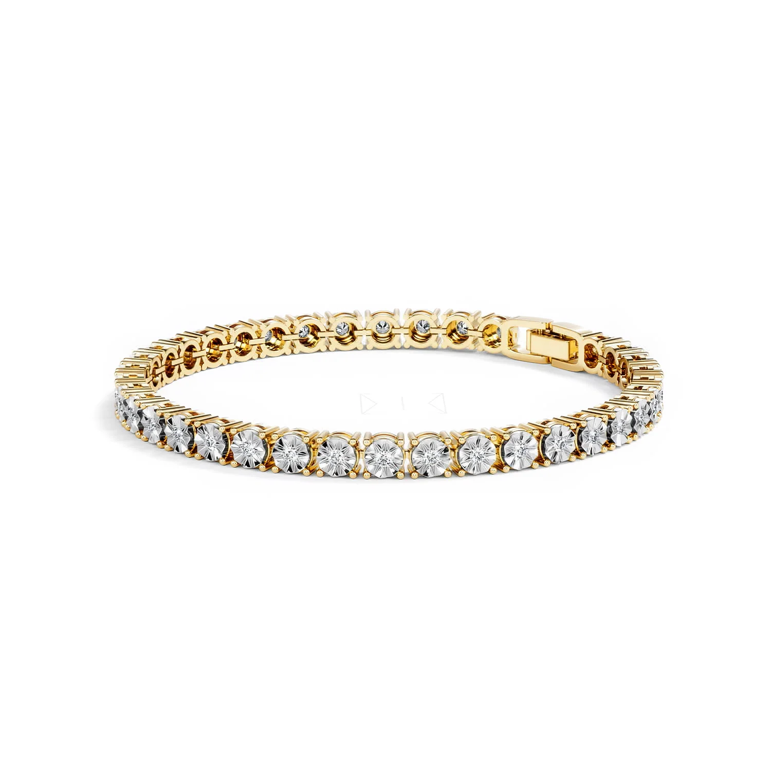 Lab Diamond Set 1.00ct Tennis Bracelet in 18K Gold Vermeil - Image 79