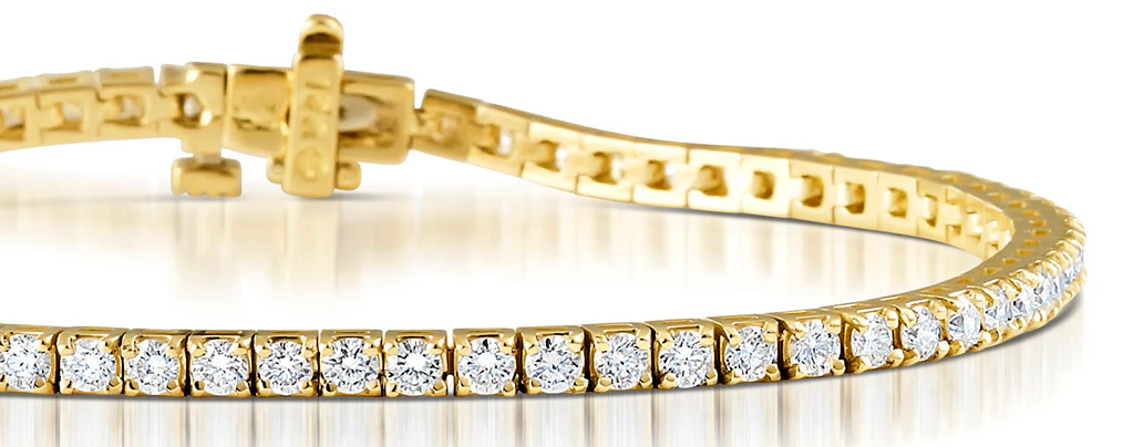 Diamond Tennis Bracelet 18K Gold Chloe 3.00ct G/Vs - Image 3