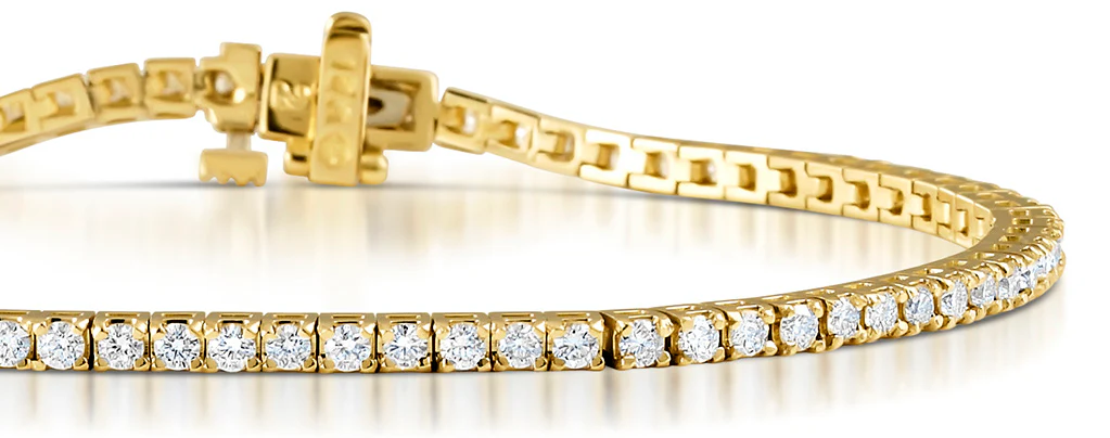 Diamond Tennis Bracelet Chloe 2.00ct H/Si Claw Set in 18K Gold - Image 3