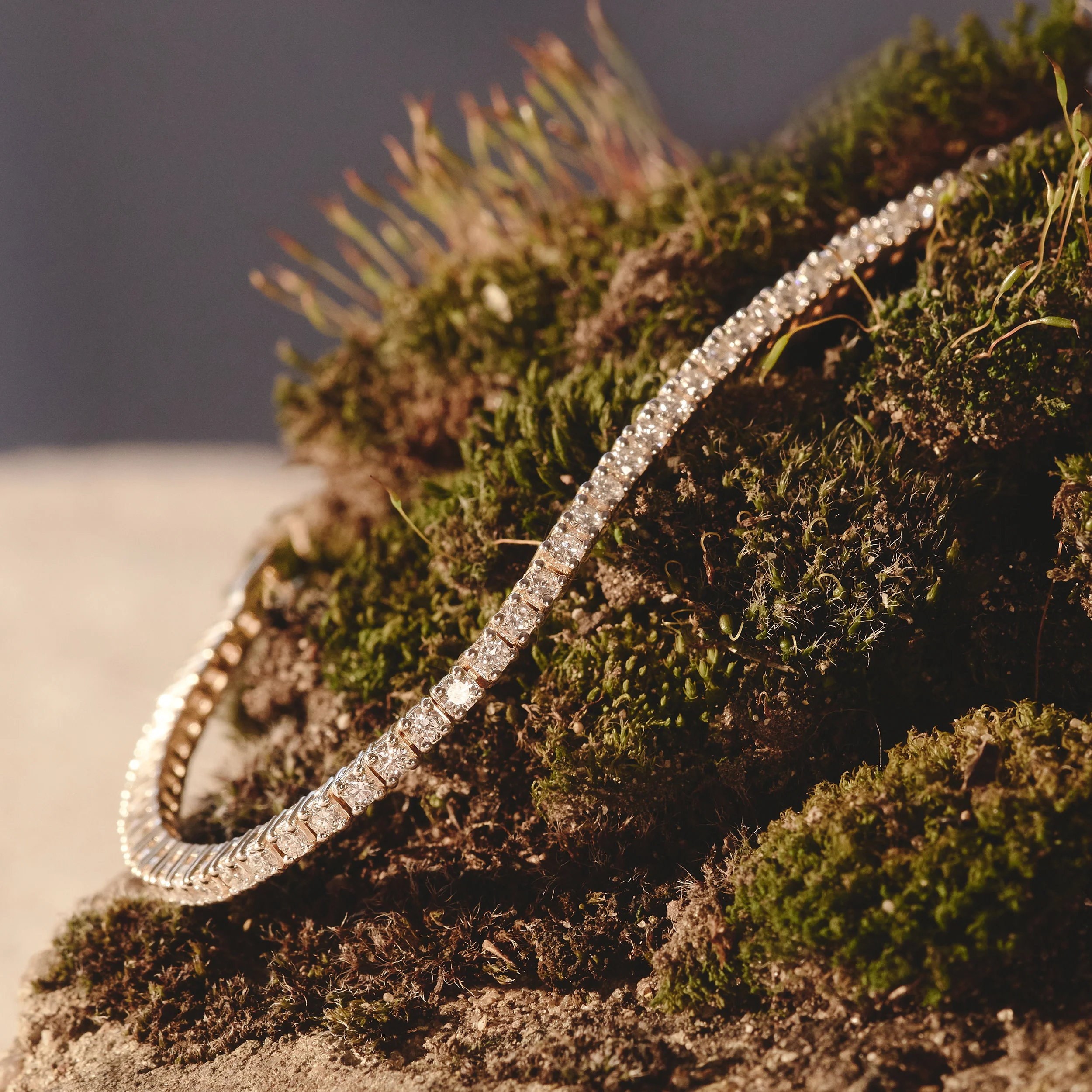 Diamond Tennis Bracelet Chloe 3.00ct Premium Claw Set in 18K Gold - Image 7