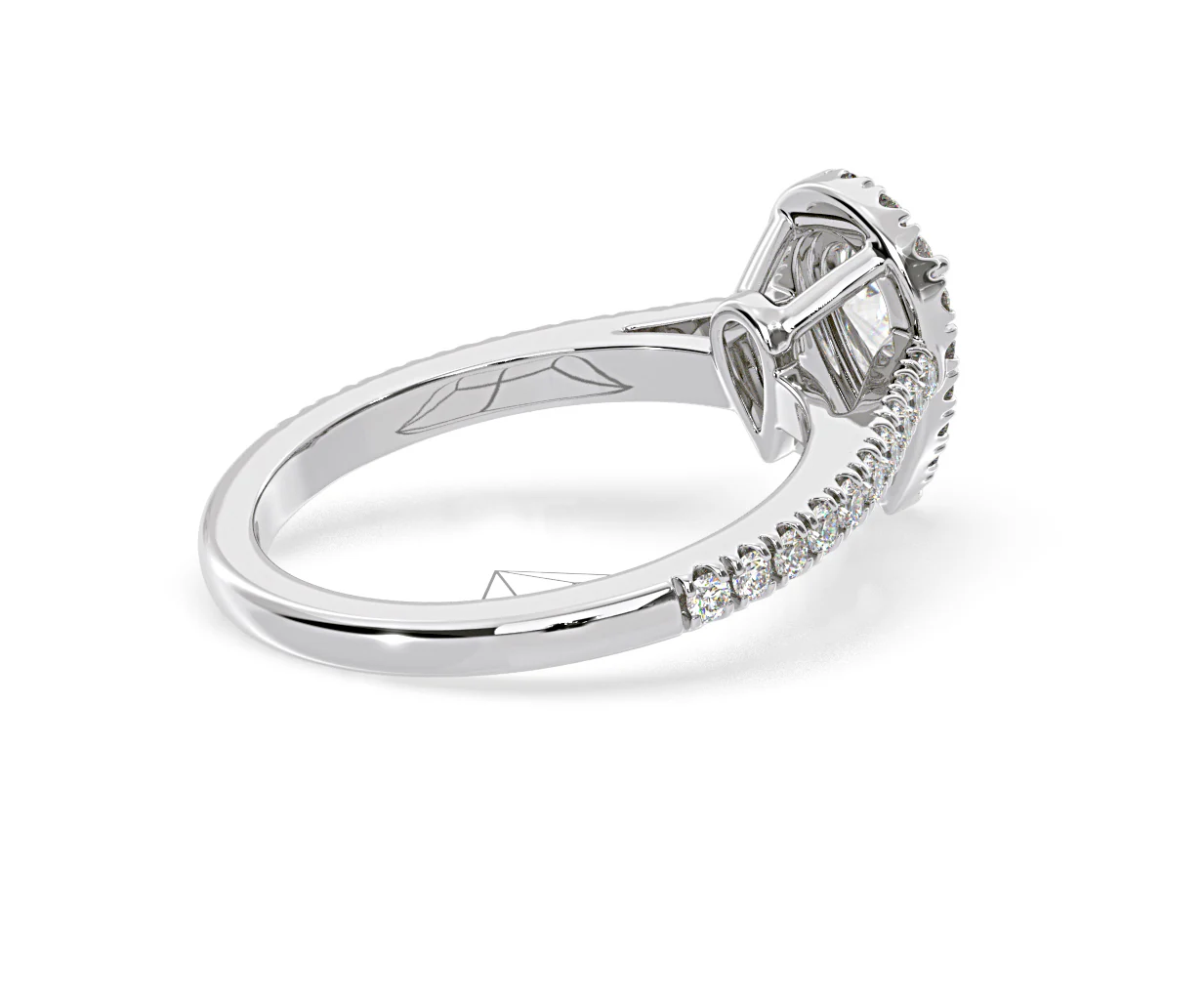 Diana GIA Diamond Pear Halo Engagement Ring 18KW Gold 1.35ct G/SI2 - Image 140