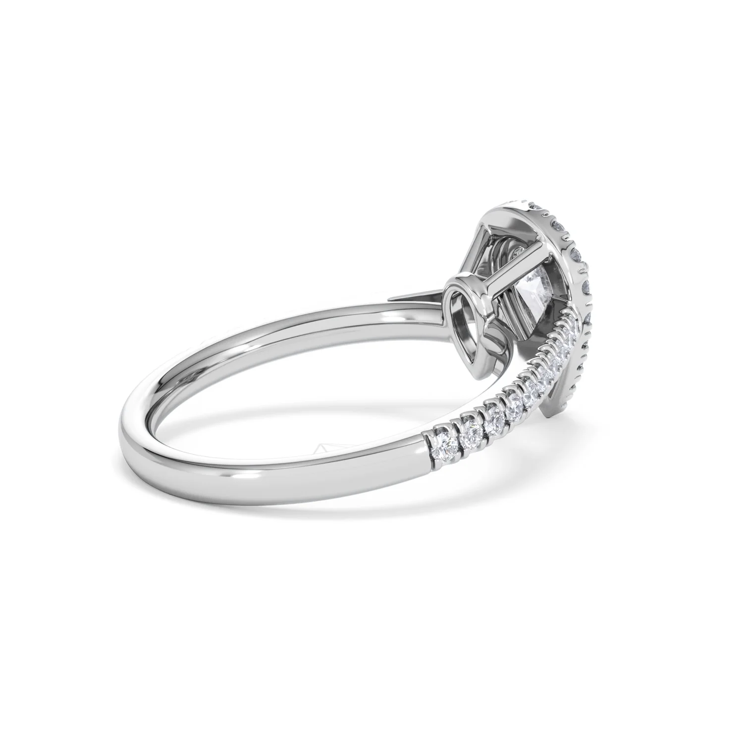 Diana GIA Diamond Pear Halo Engagement Ring 18KW Gold 1.35ct G/SI2 - Image 37