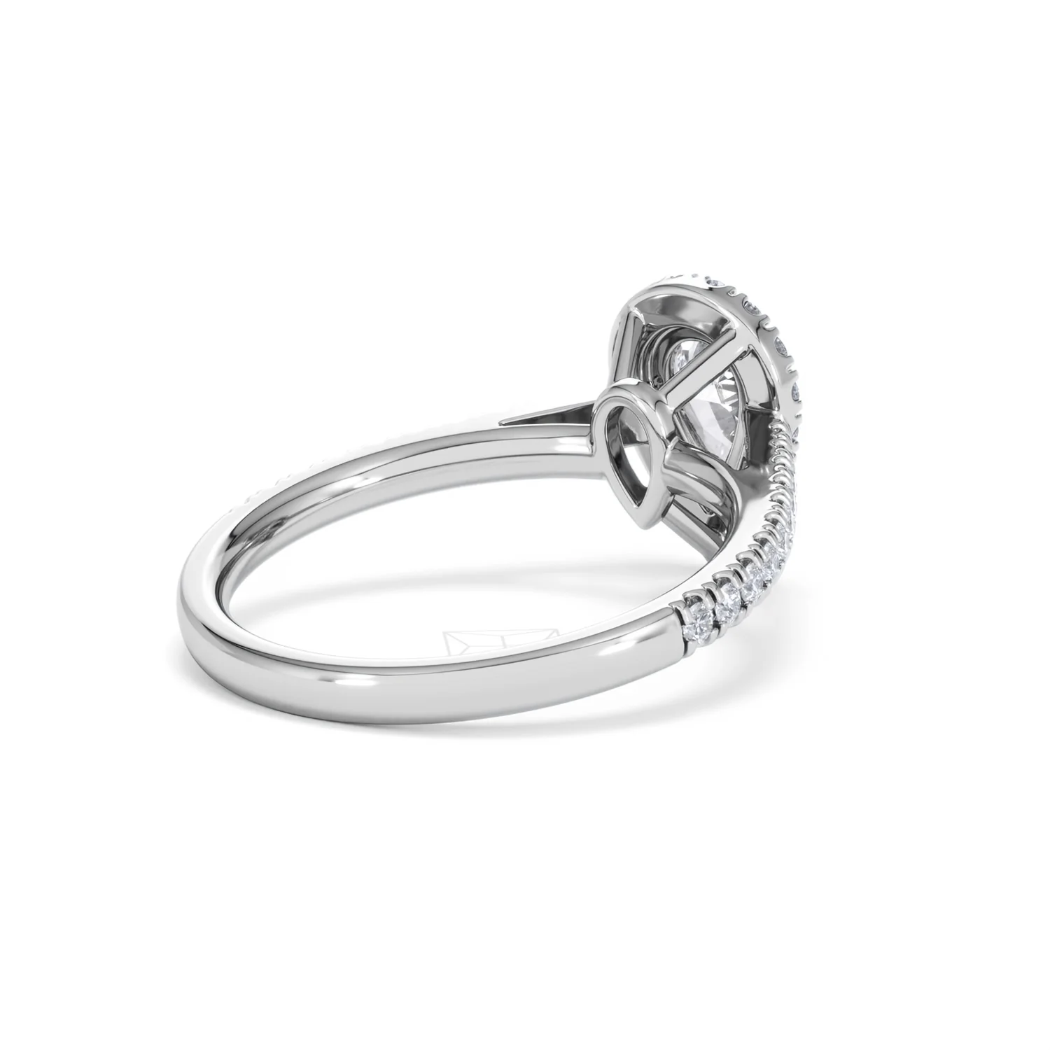 Diana GIA Diamond Pear Halo Engagement Ring 18KW Gold 1.35ct G/SI2 - Image 40