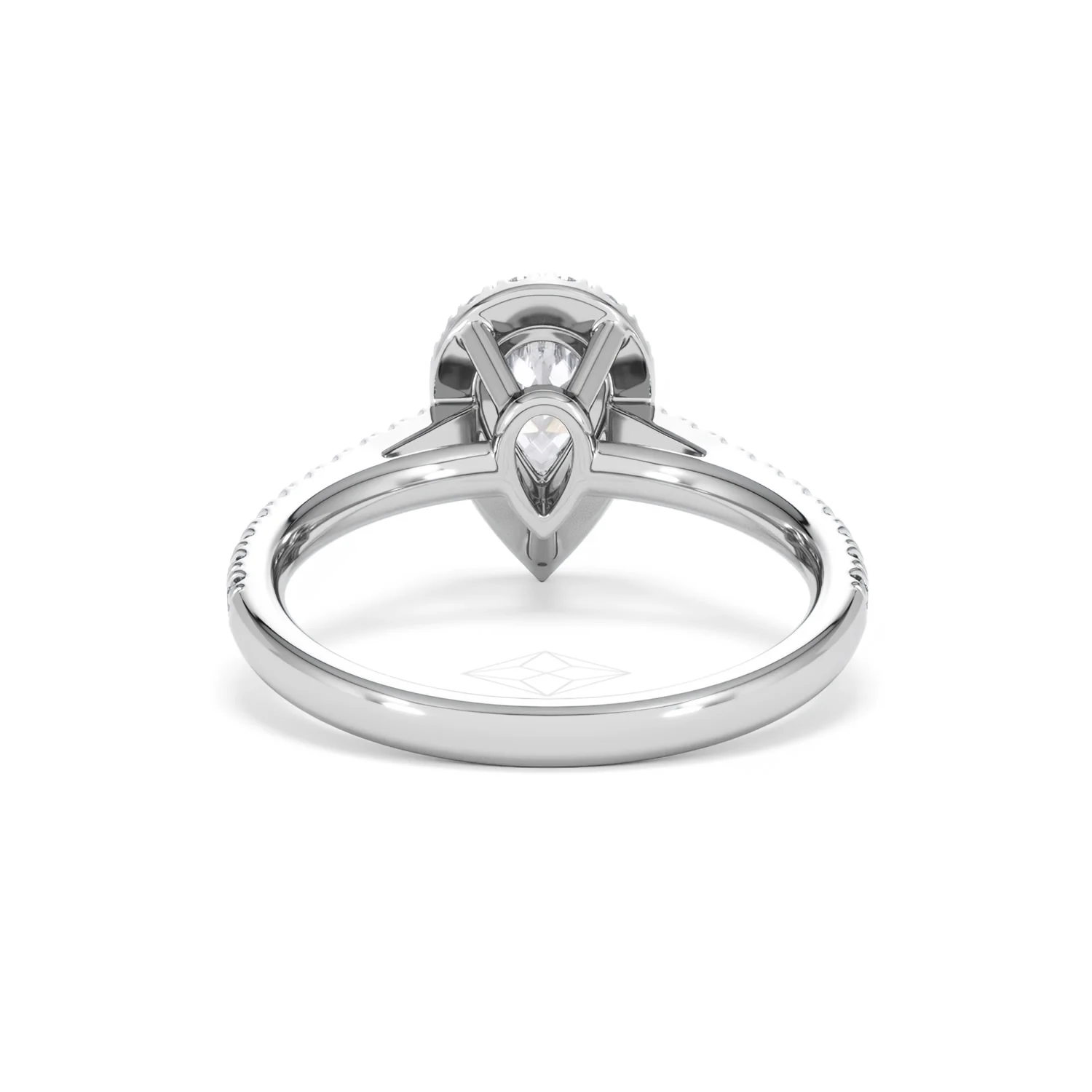 Diana GIA Diamond Pear Halo Engagement Ring 18KW Gold 1.35ct G/SI2 - Image 49