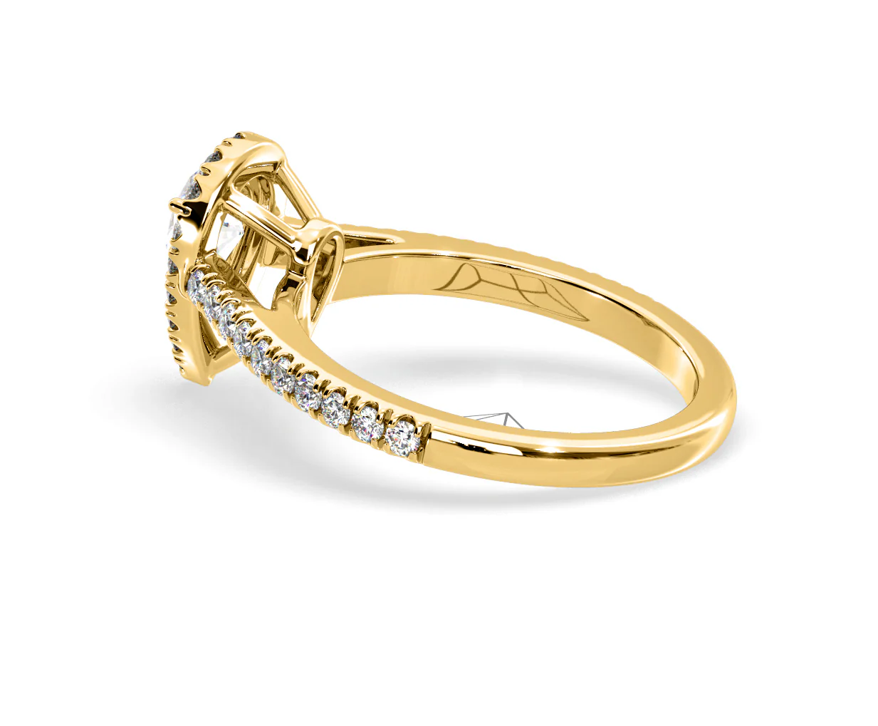 Diana GIA Diamond Pear Halo Engagement Ring in 18K Gold 1.35ct G/SI2 - Image 114