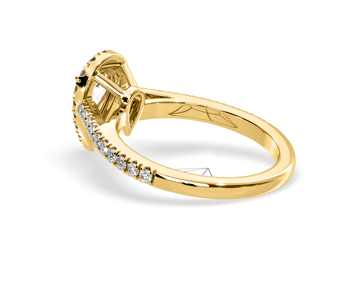 Diana GIA Diamond Pear Halo Engagement Ring in 18K Gold 1.35ct G/SI2 - Image 116