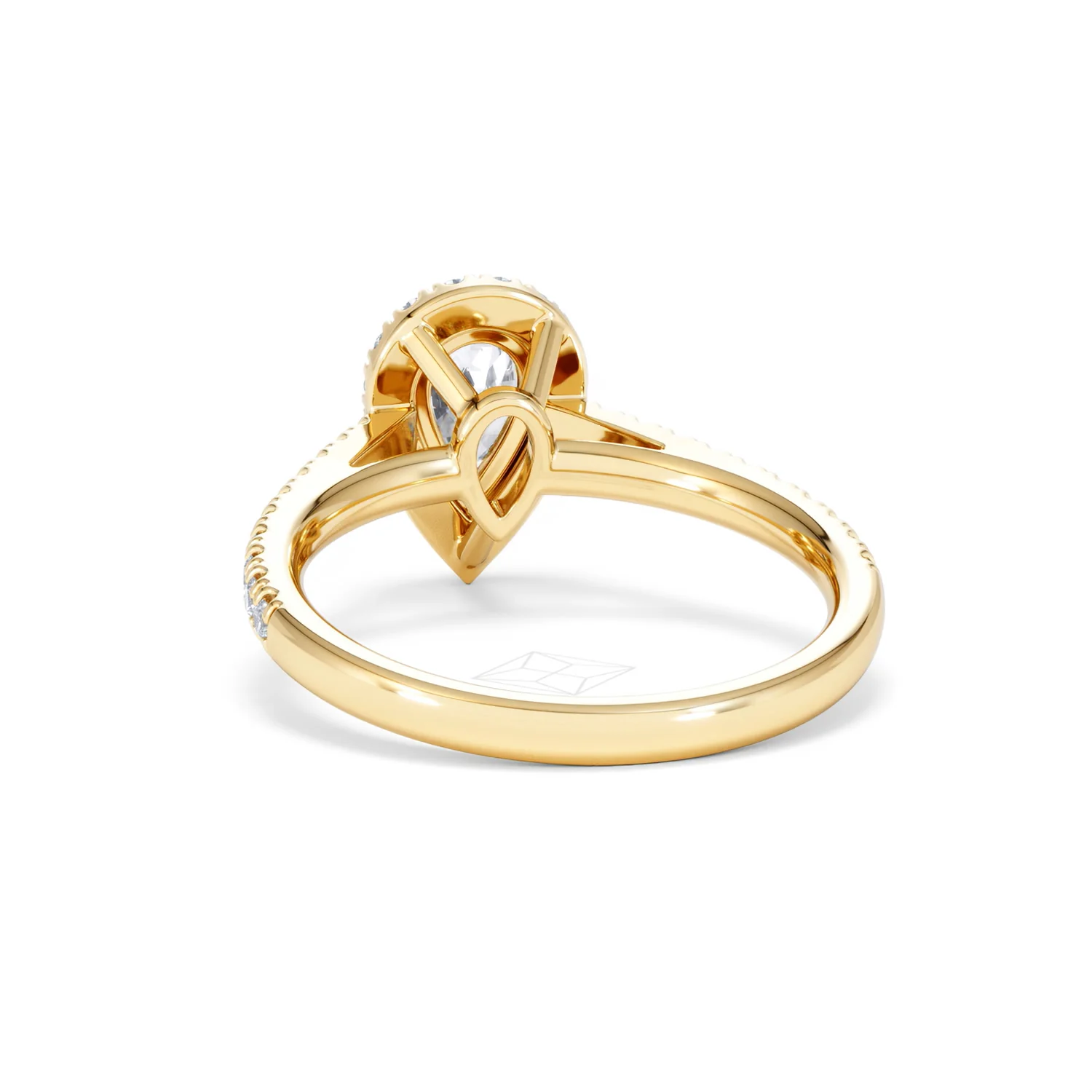 Diana GIA Diamond Pear Halo Engagement Ring in 18K Gold 1.35ct G/SI2 - Image 51