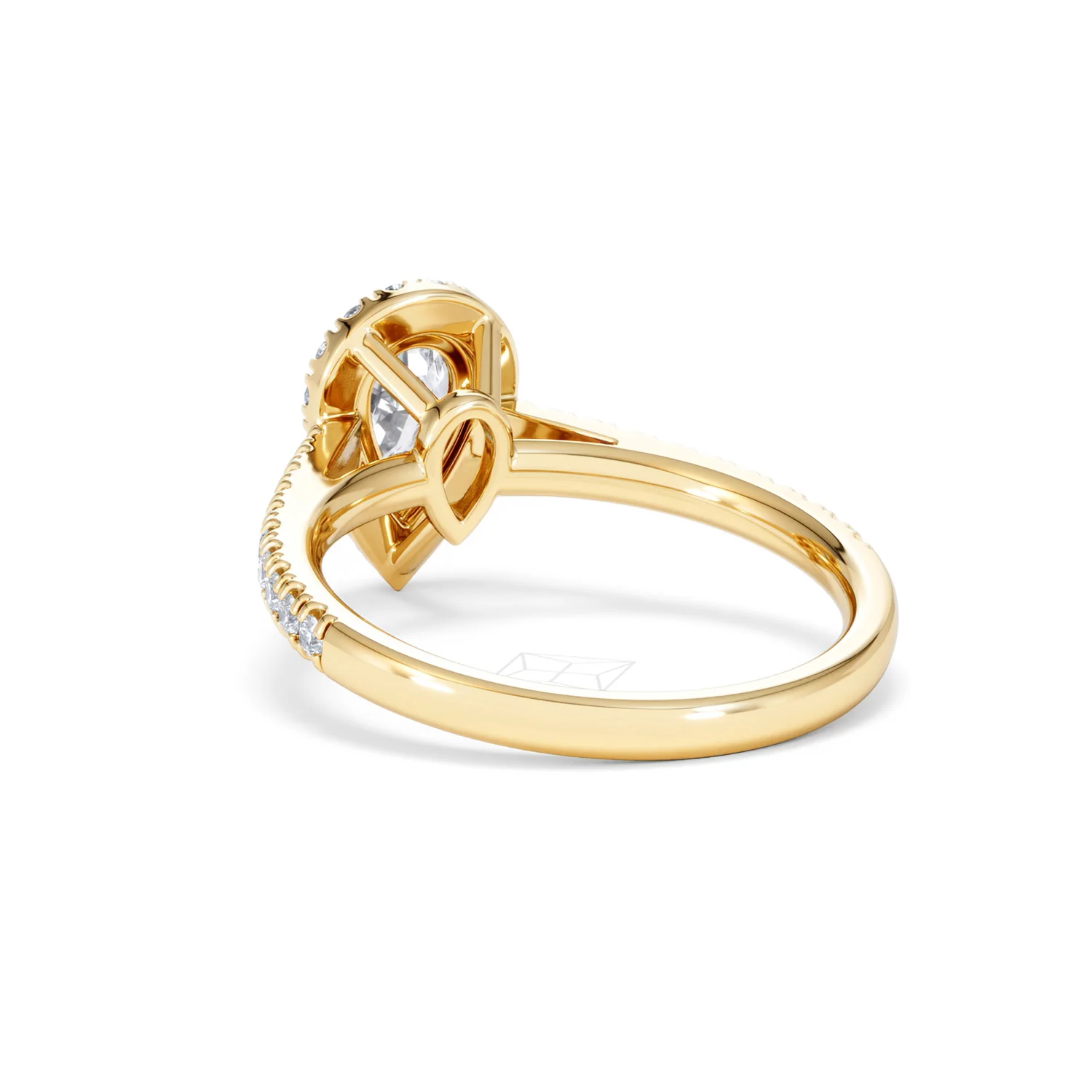 Diana GIA Diamond Pear Halo Engagement Ring in 18K Gold 1.35ct G/SI2 - Image 54