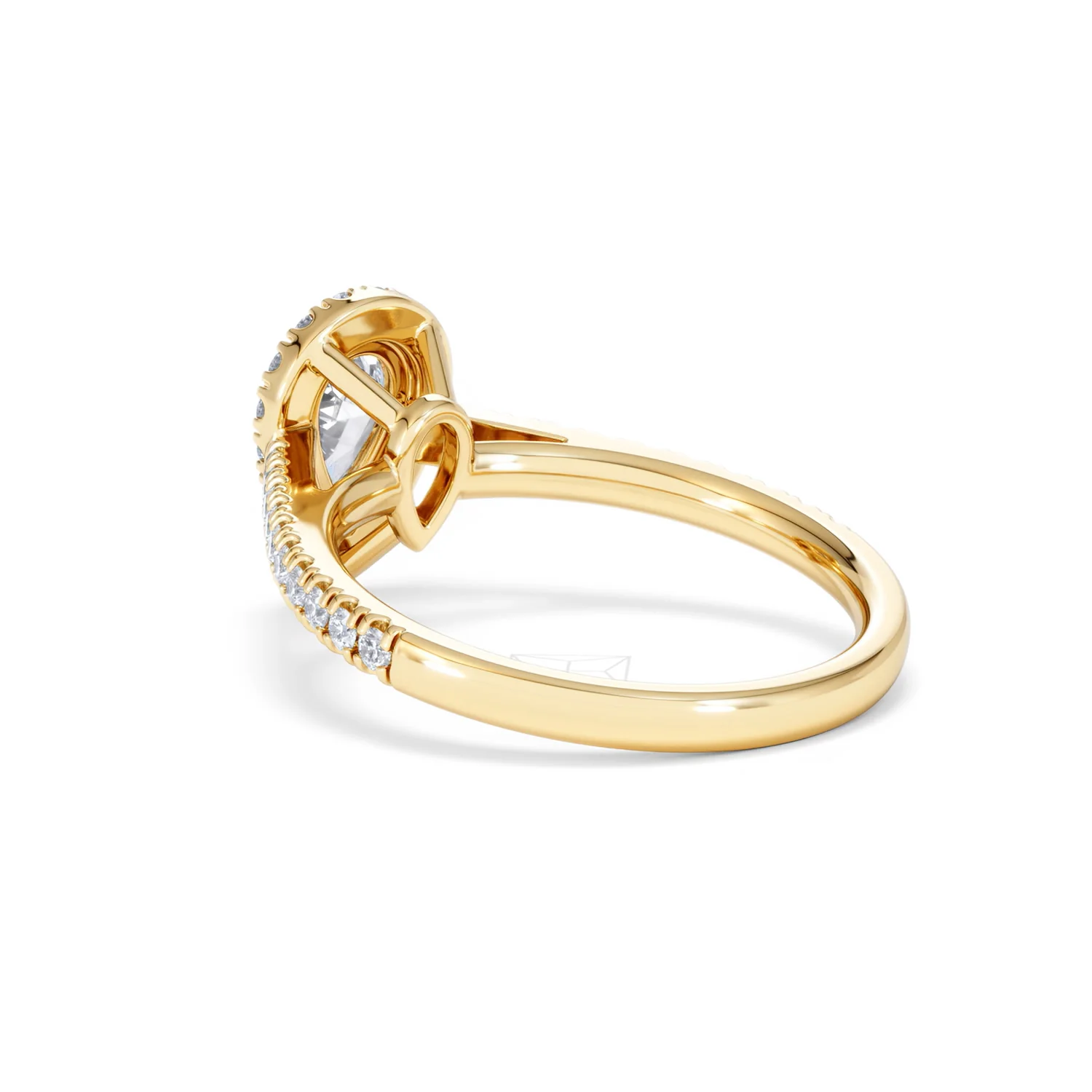 Diana GIA Diamond Pear Halo Engagement Ring in 18K Gold 1.35ct G/SI2 - Image 57