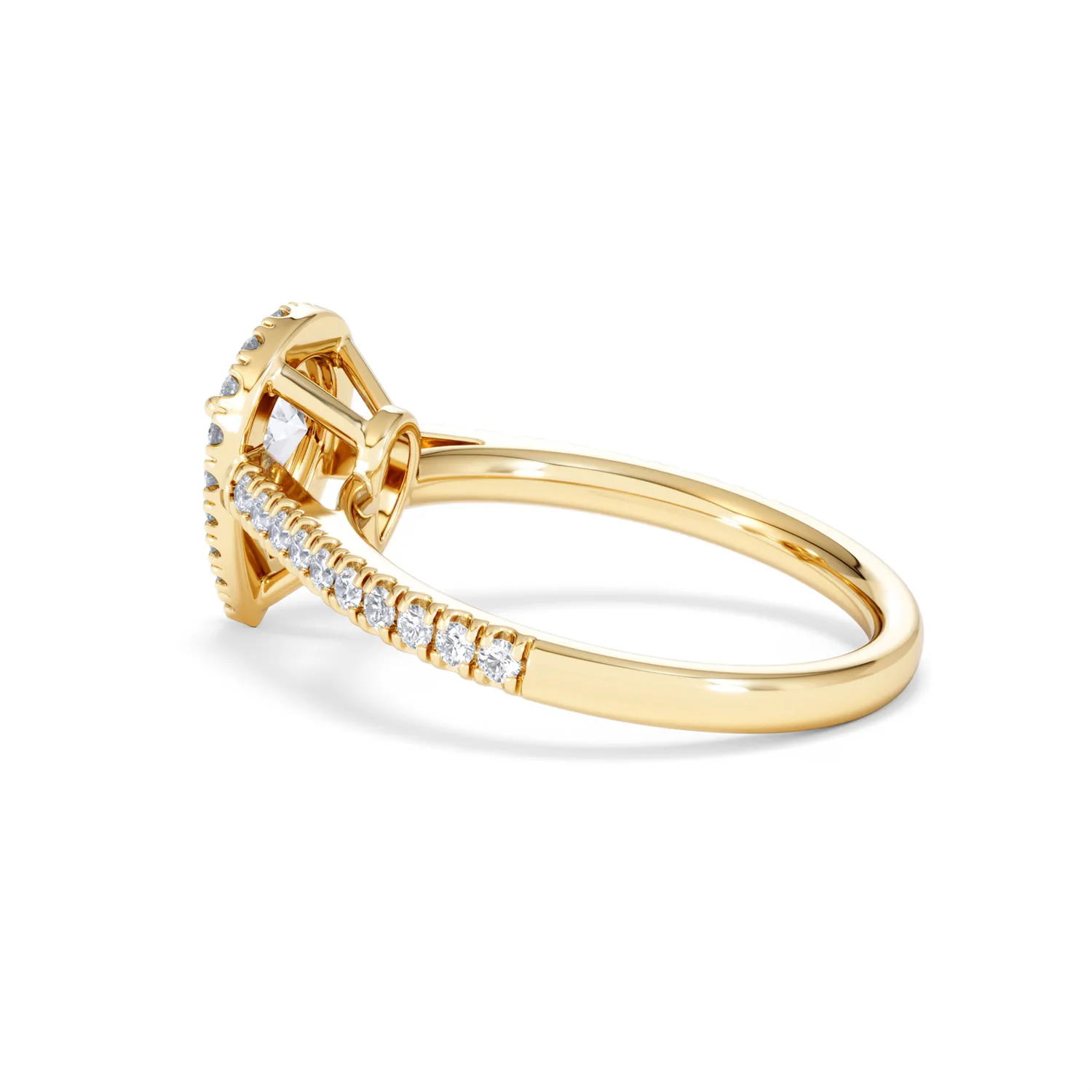 Diana GIA Diamond Pear Halo Engagement Ring in 18K Gold 1.35ct G/SI2 - Image 62