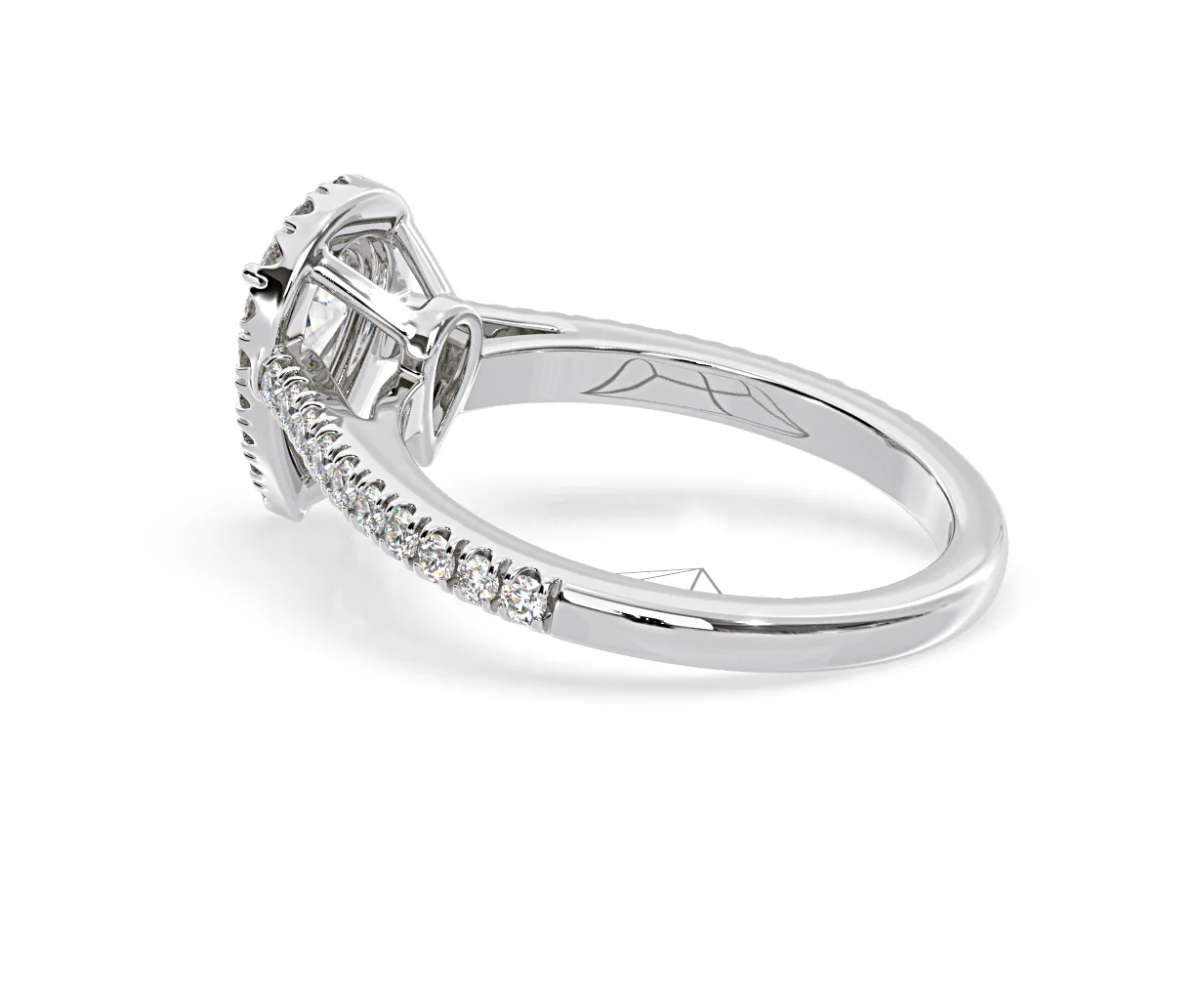 Diana GIA Diamond Pear Halo Engagement Ring Platinum 1.35ct G/SI1 - Image 35