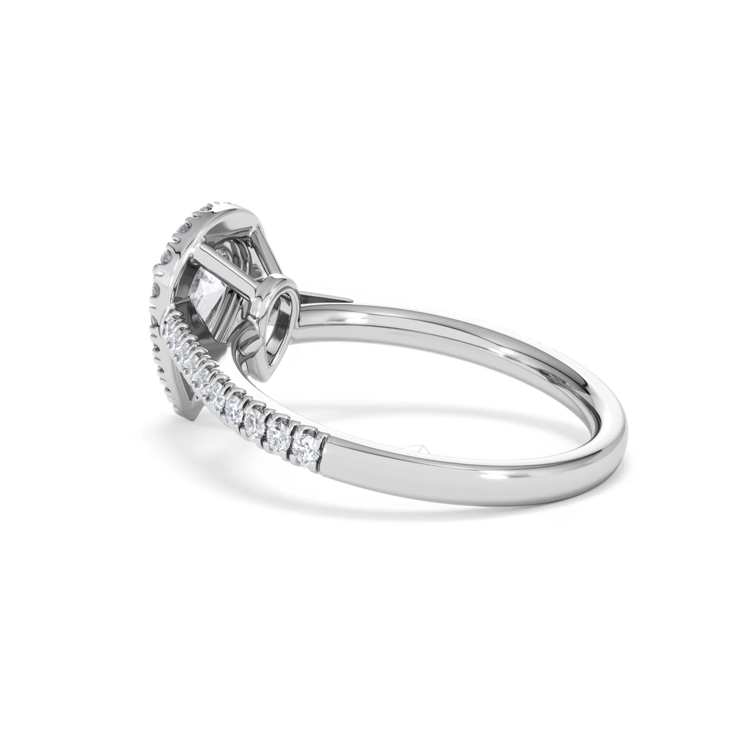 Diana GIA Diamond Pear Halo Engagement Ring Platinum 1.35ct G/SI2 - Image 62
