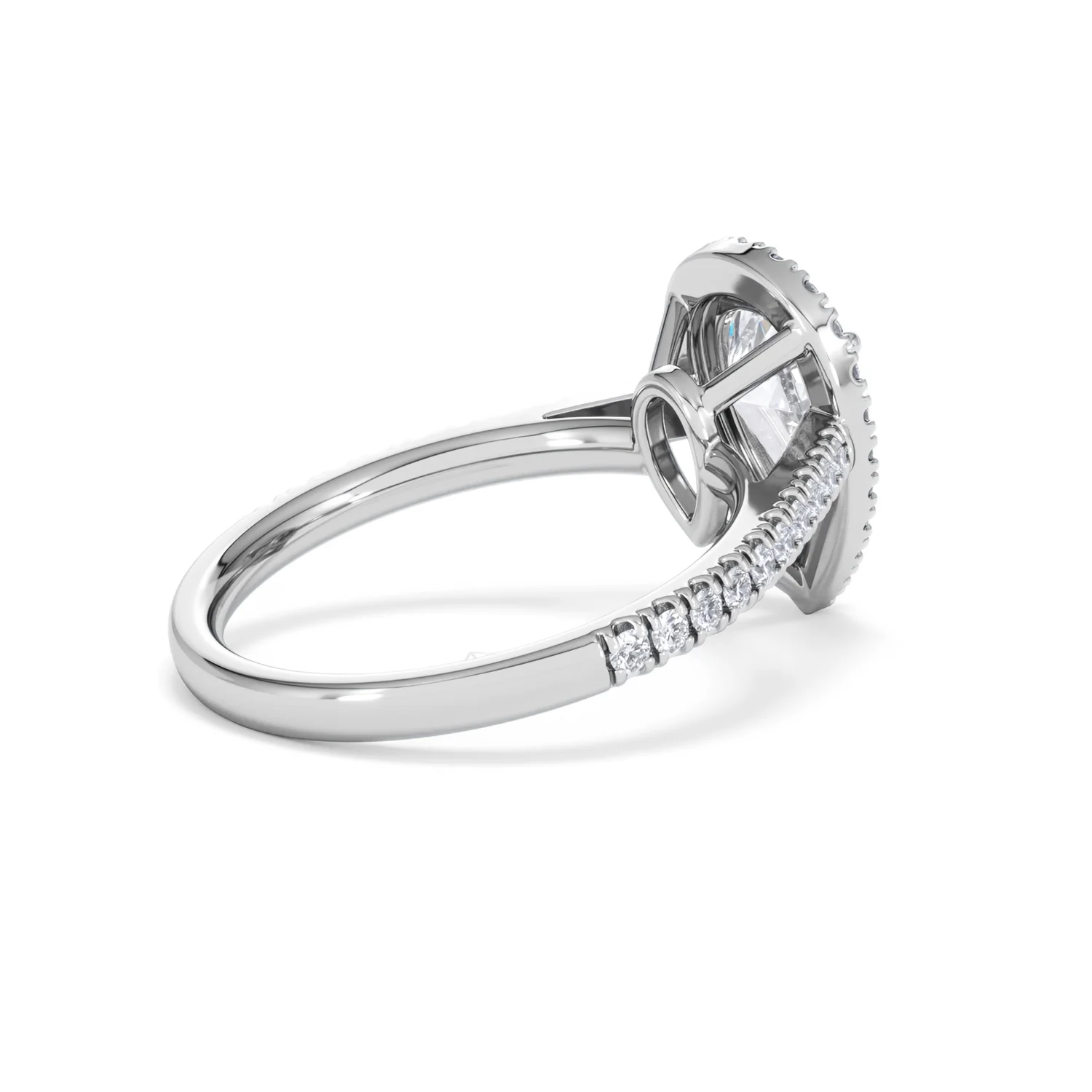 Diana Lab Diamond Pear Halo Engagement Ring 18KW Gold 2.10ct F/VS1 - Image 39