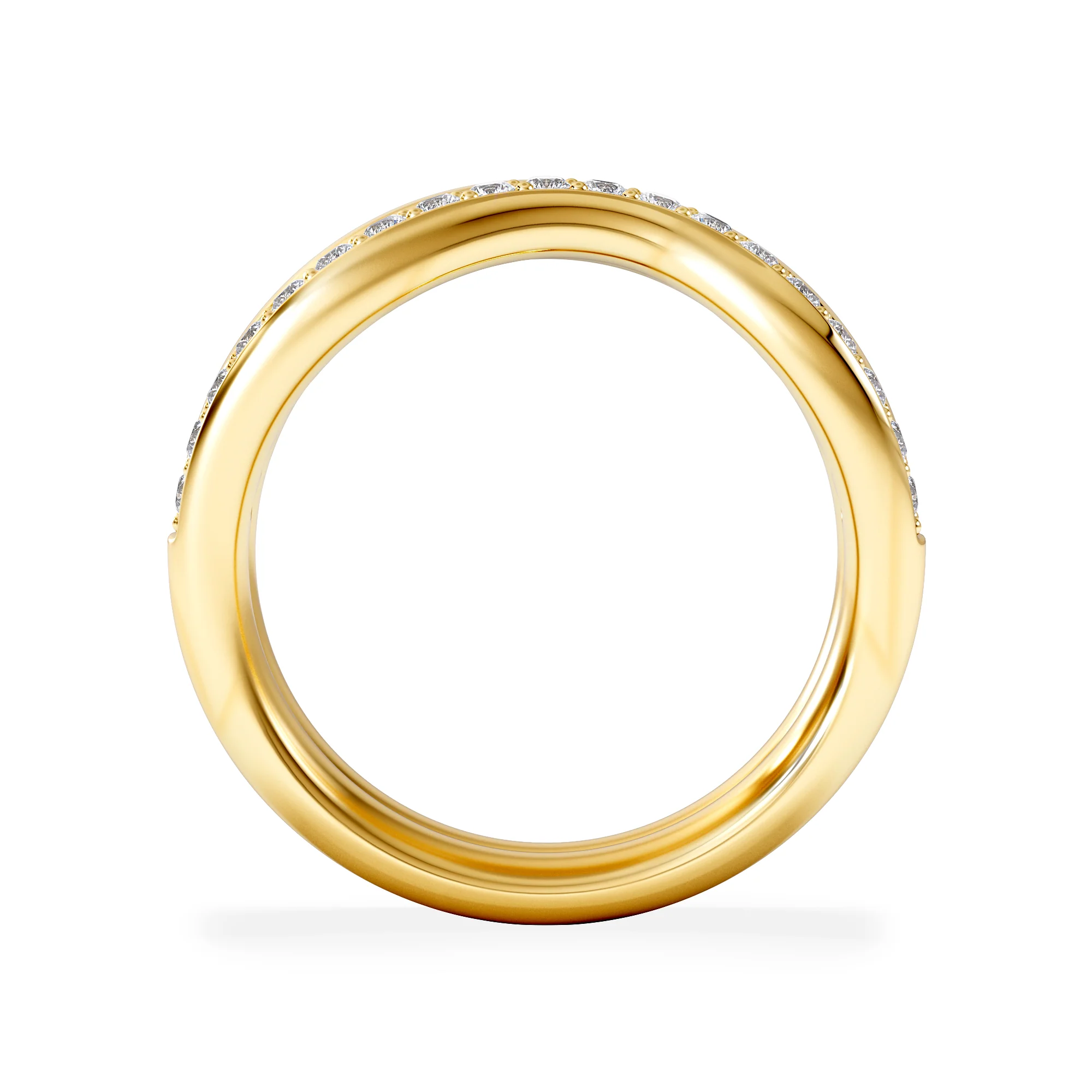 Duo Wave Stacking Lab Diamond Ring 0.26ct in 18k Gold Vermeil - Image 3