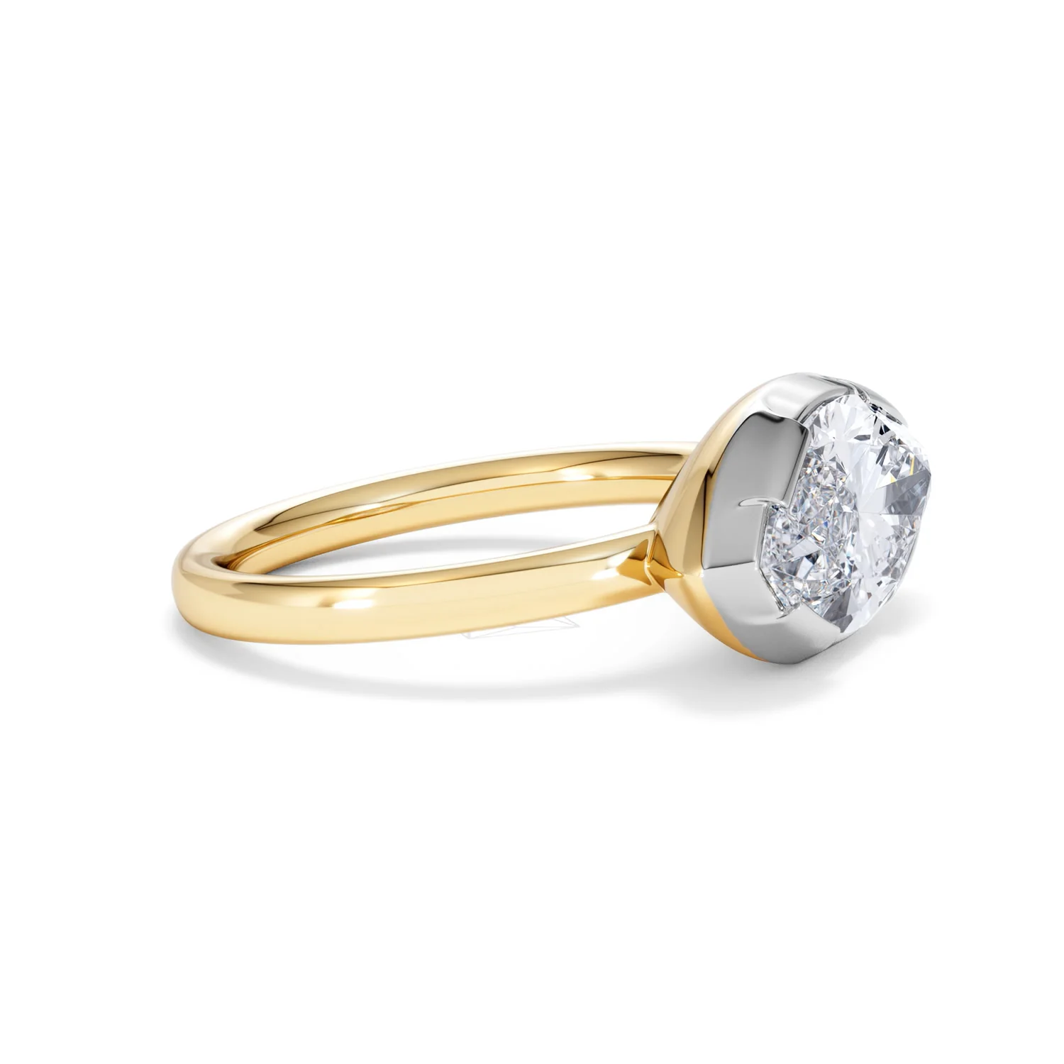 East West 3.00ct Marquise Cut Lab Diamond Solitaire Engagement Ring in 18K Yellow Gold - Image 22