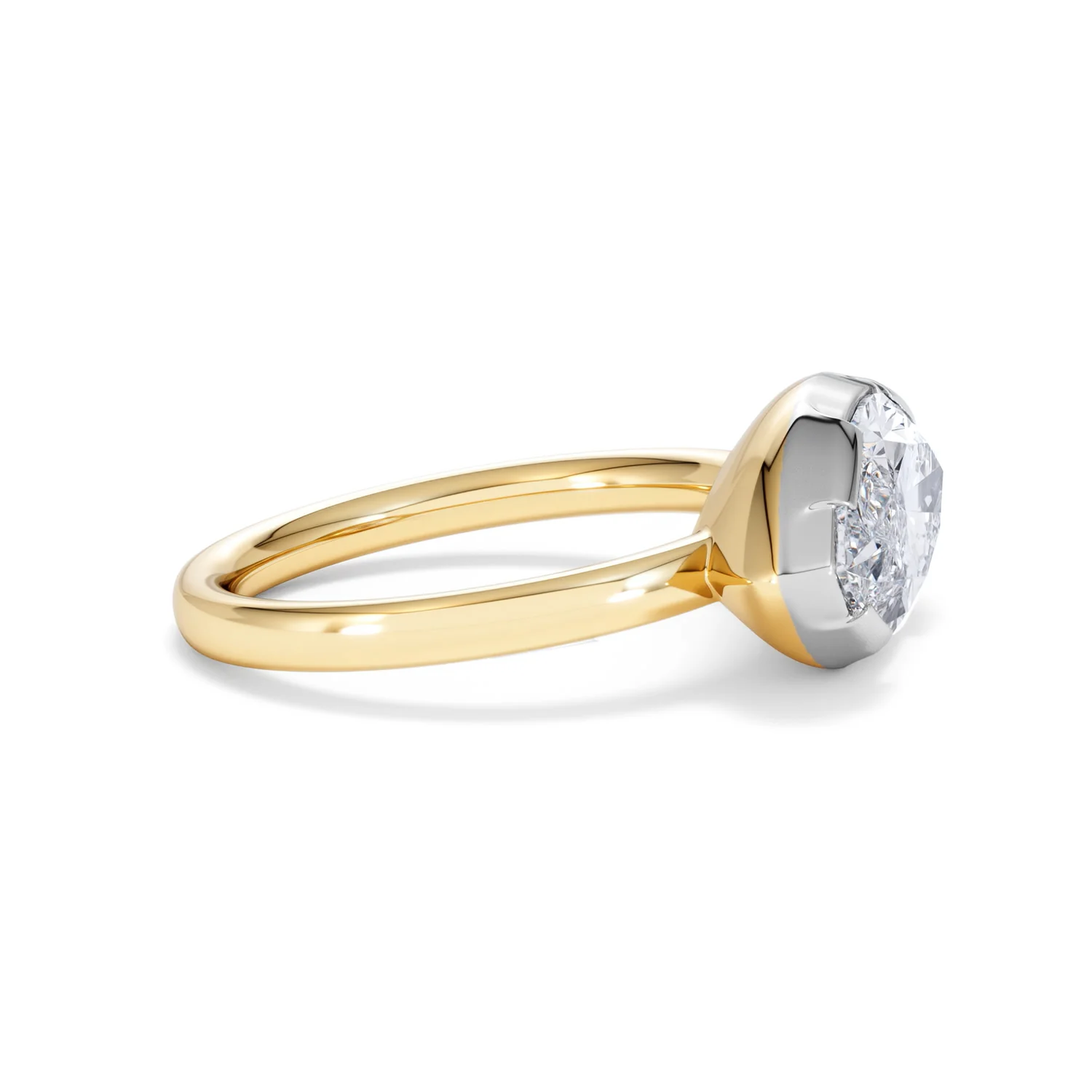 East West 3.00ct Marquise Cut Lab Diamond Solitaire Engagement Ring in 18K Yellow Gold - Image 24