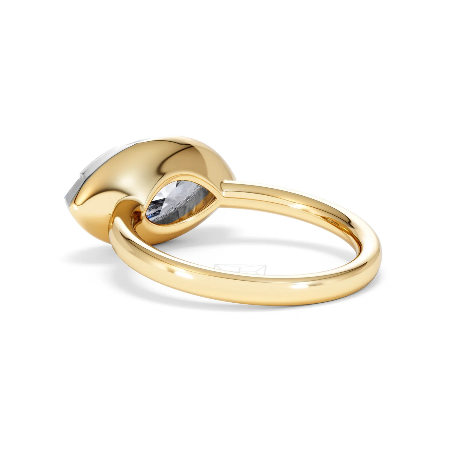 East West 3.00ct Marquise Cut Lab Diamond Solitaire Engagement Ring in 18K Yellow Gold - Image 56