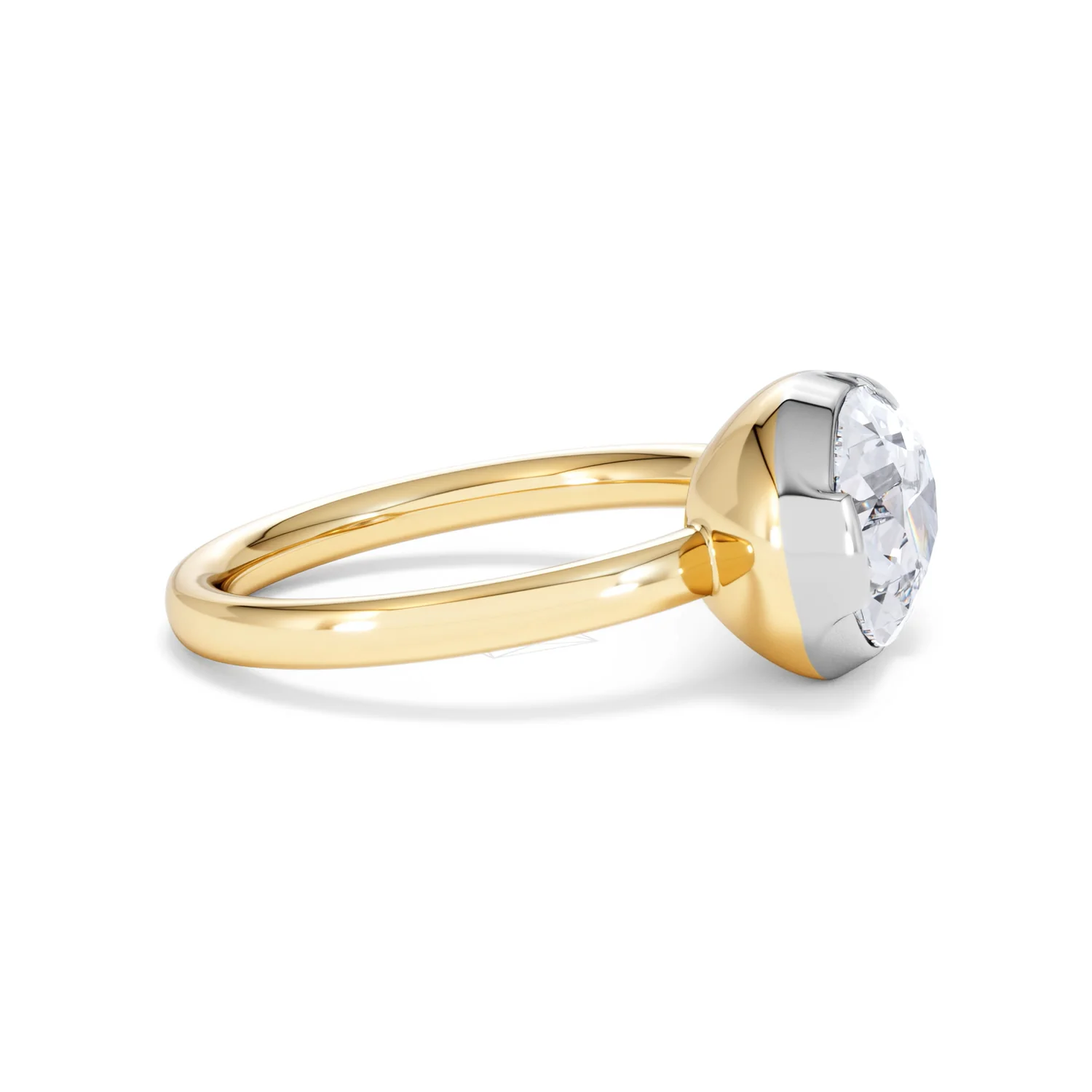 East West 3.00ct Pear Cut Lab Diamond Solitaire Engagement Ring in 18K Yellow Gold - Image 24