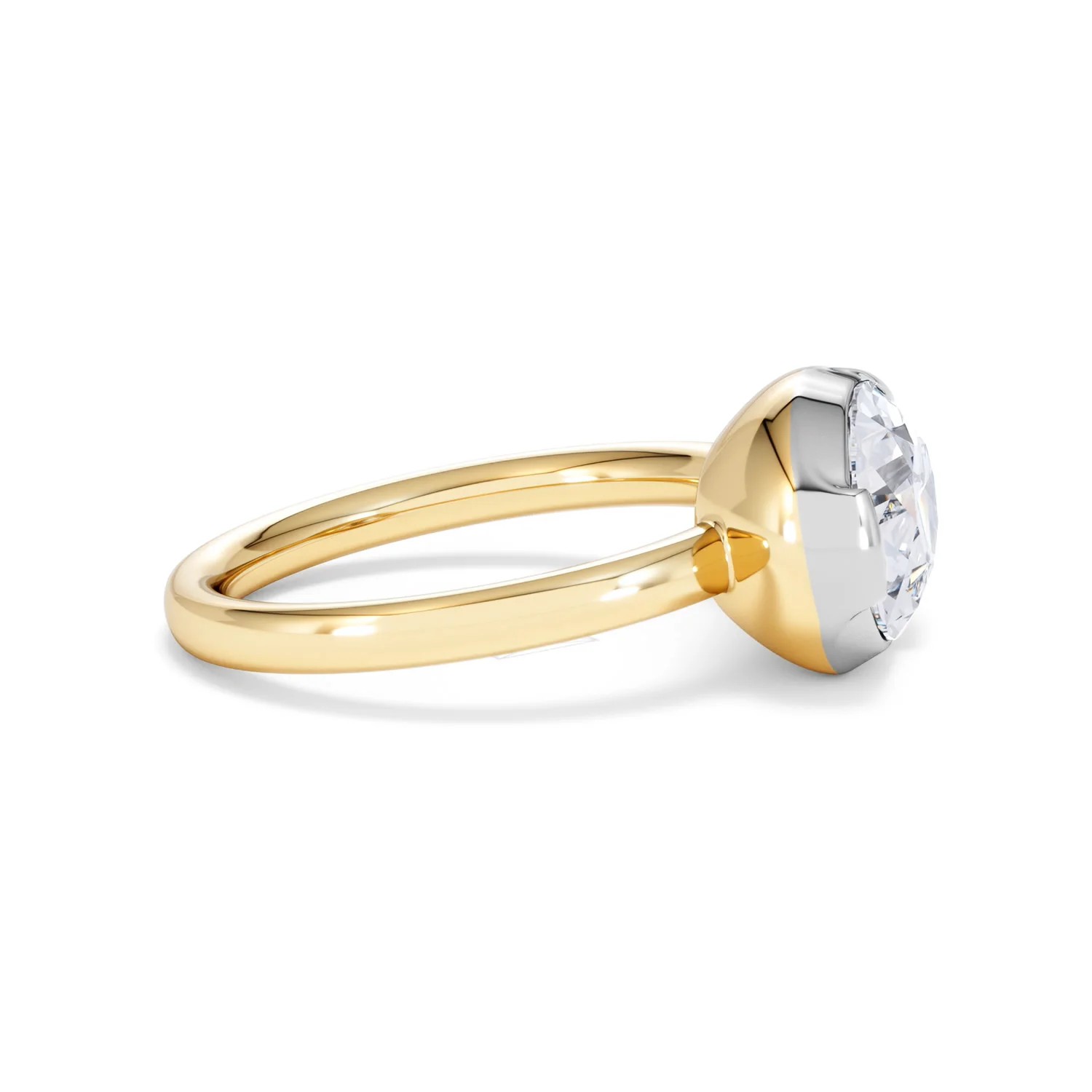 East West 3.00ct Pear Cut Lab Diamond Solitaire Engagement Ring in 18K Yellow Gold - Image 25