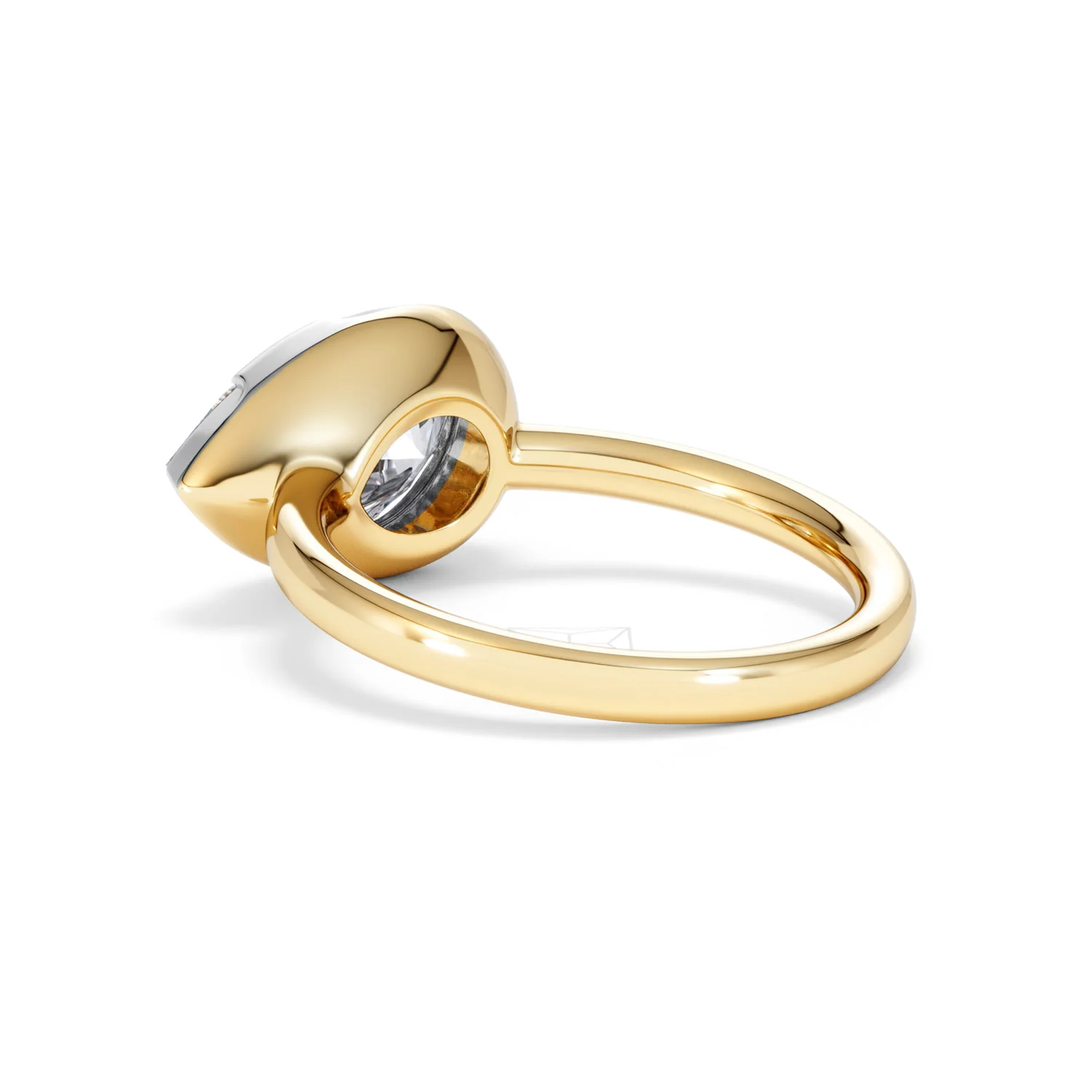 East West 3.00ct Pear Cut Lab Diamond Solitaire Engagement Ring in 18K Yellow Gold - Image 57