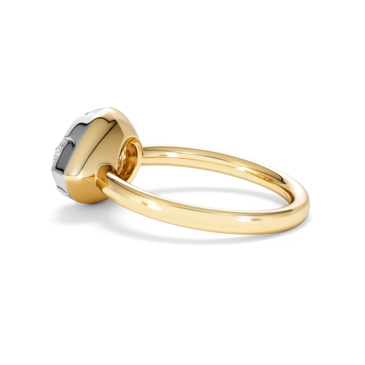 East West 3.00ct Pear Cut Lab Diamond Solitaire Engagement Ring in 18K Yellow Gold - Image 63