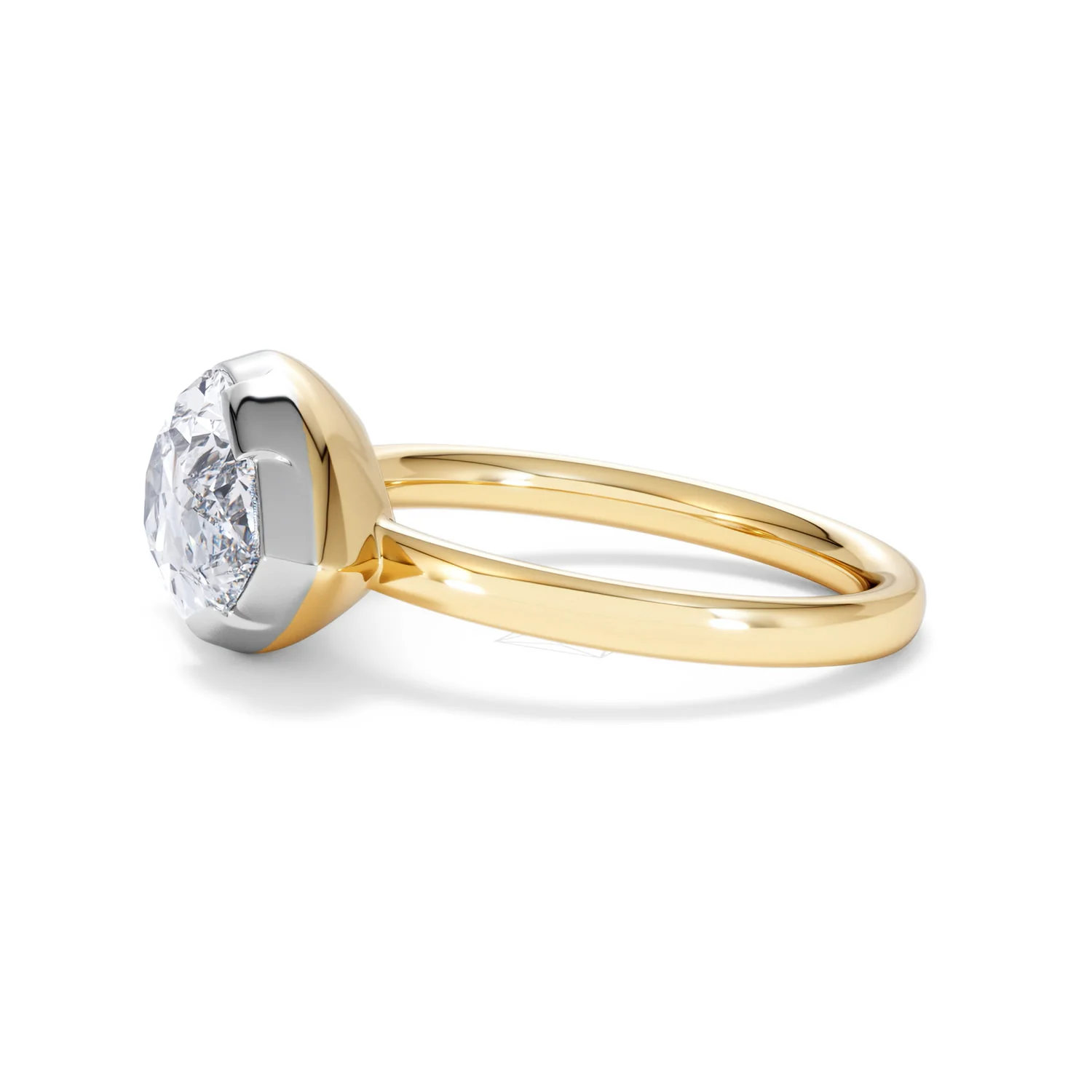 East West 3.00ct Pear Cut Lab Diamond Solitaire Engagement Ring in 18K Yellow Gold - Image 70