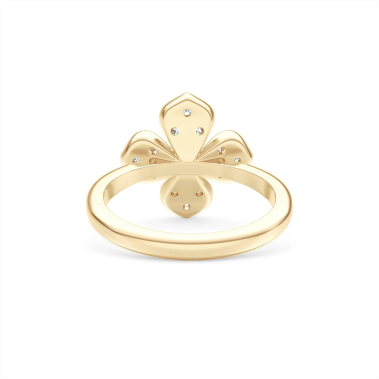 Eden 0.70ct Round Pearl and Lab Diamond Floral Ring in 18K Gold Vermeil - Image 49