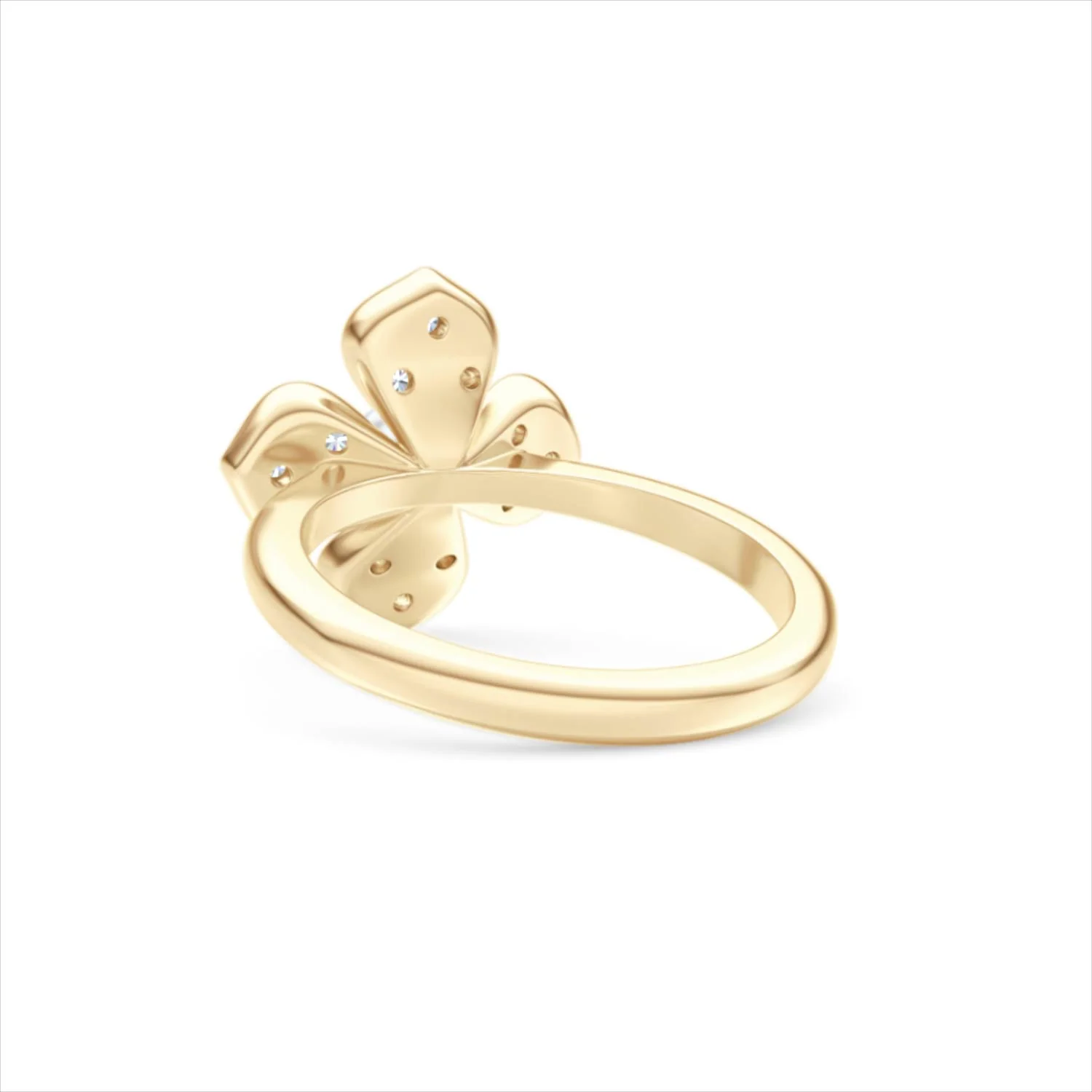 Eden 0.70ct Round Pearl and Lab Diamond Floral Ring in 18K Gold Vermeil - Image 55