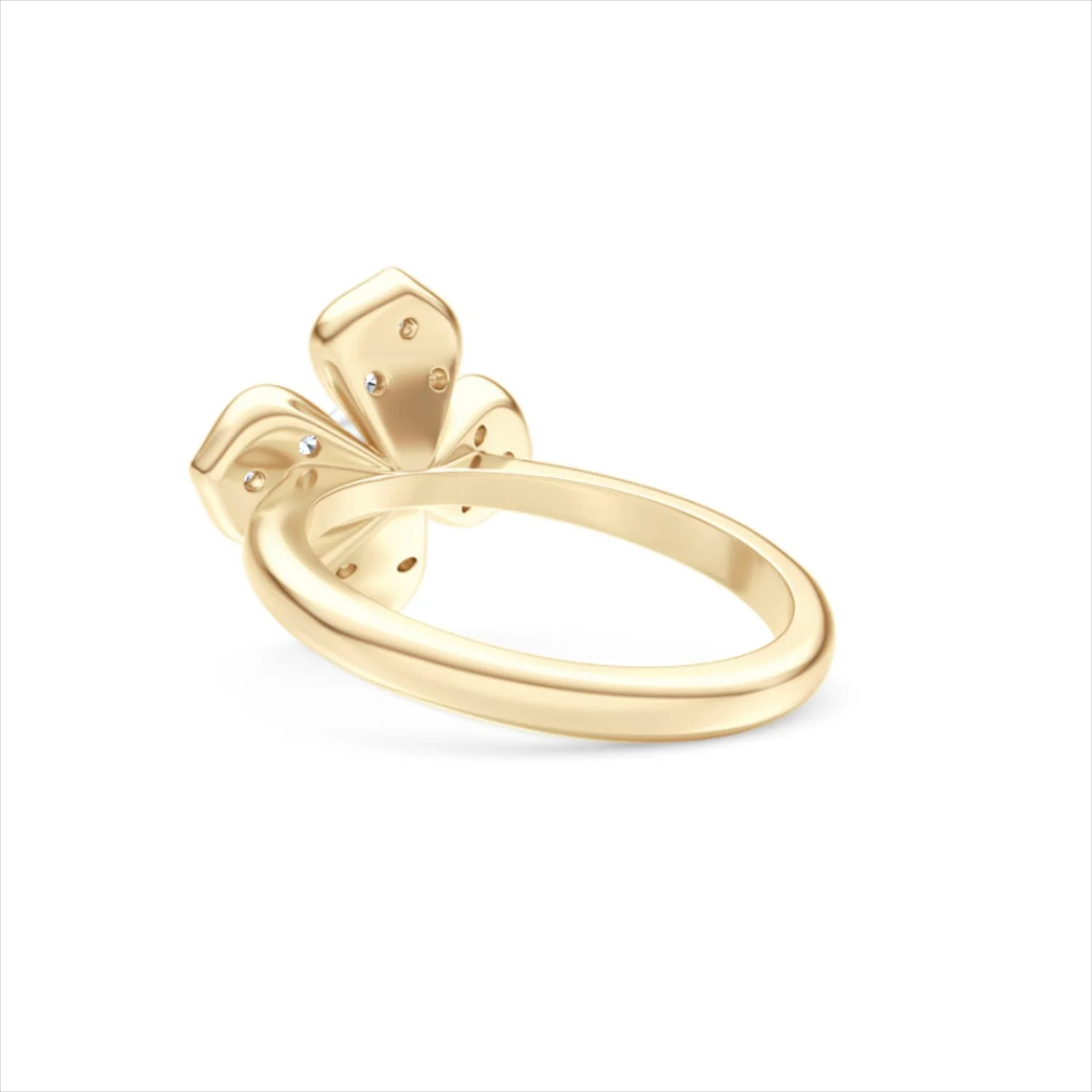 Eden 0.70ct Round Pearl and Lab Diamond Floral Ring in 18K Gold Vermeil - Image 57