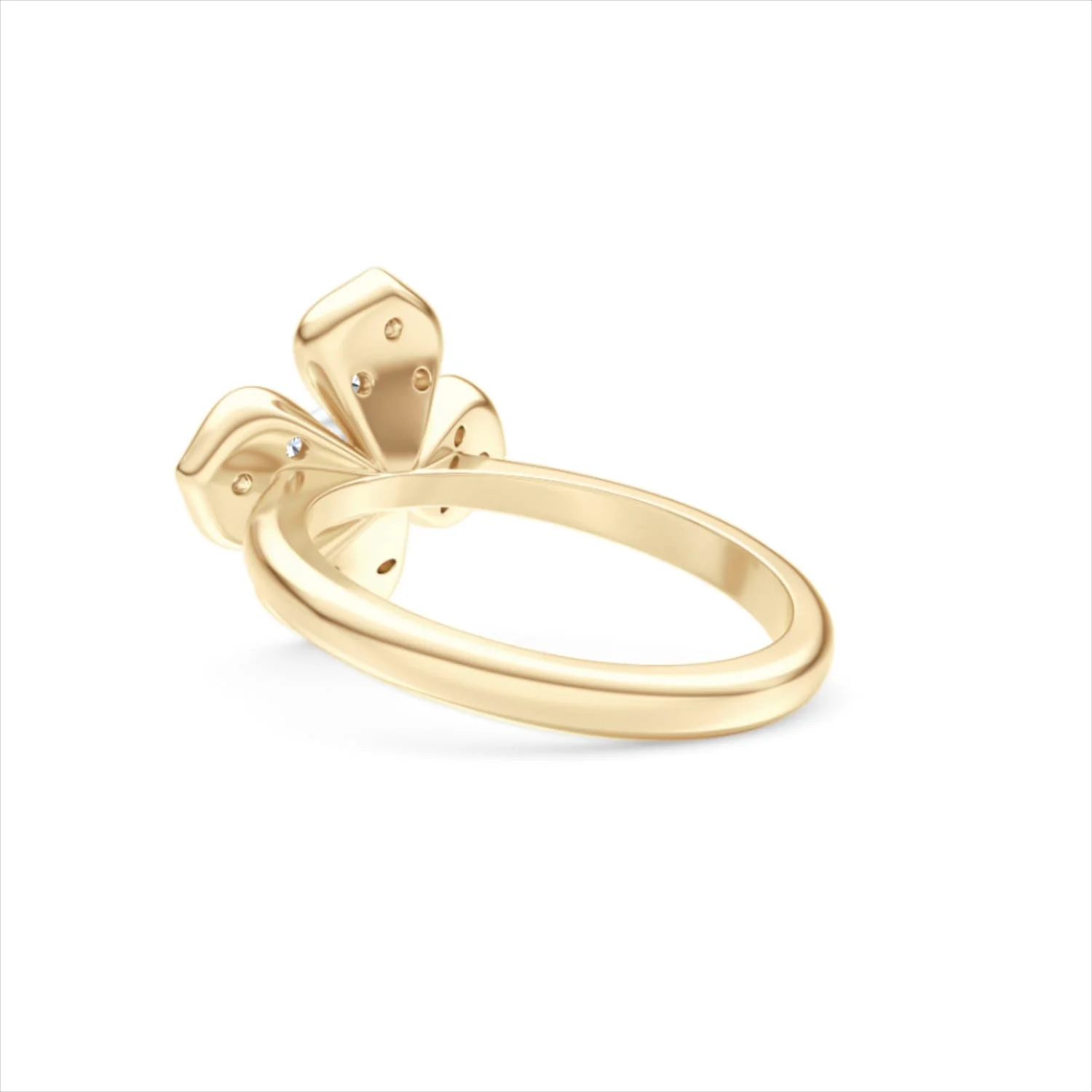 Eden 0.70ct Round Pearl and Lab Diamond Floral Ring in 18K Gold Vermeil - Image 58