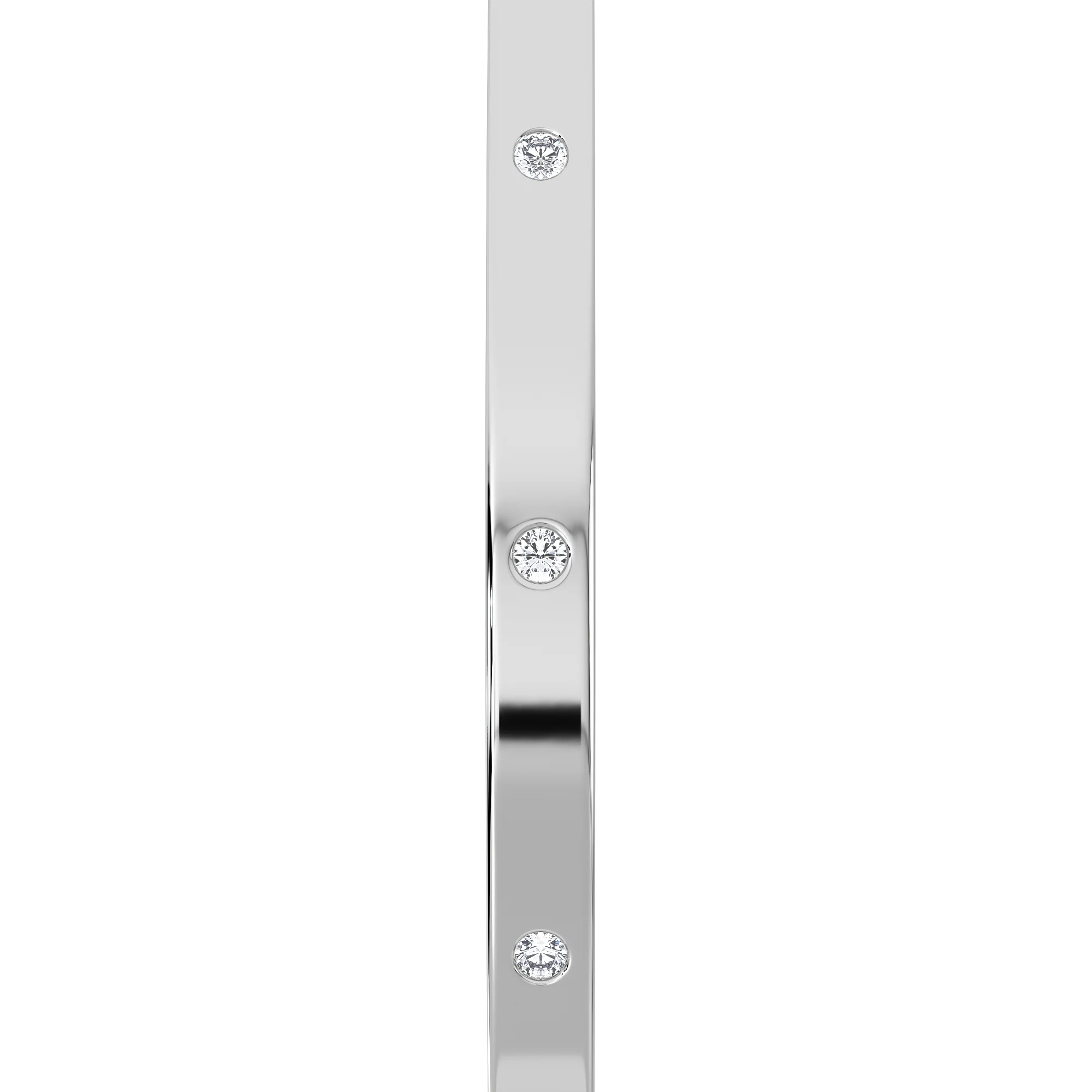 Élan 0.15ct Lab Diamond Bangle in Sterling Silver - Image 5