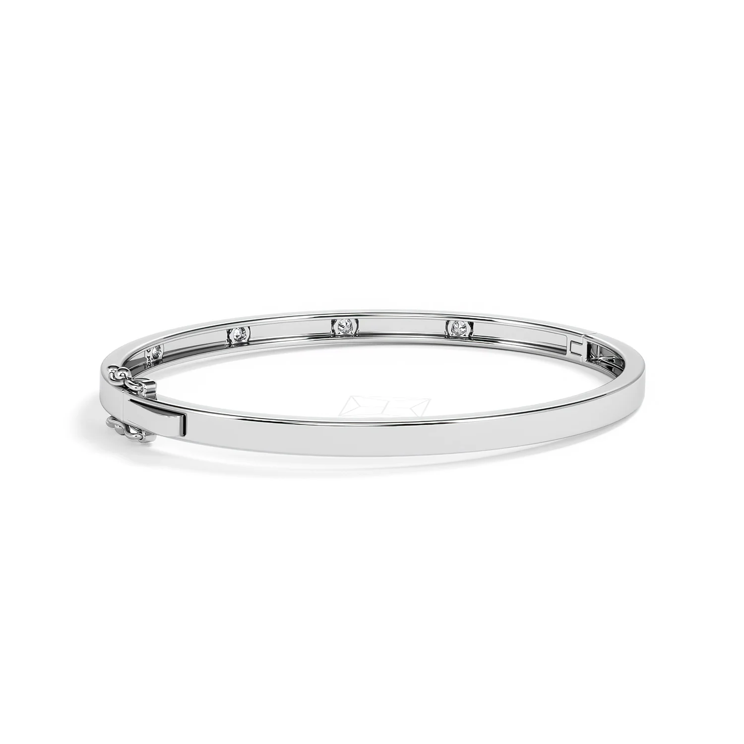 Élan 0.15ct Lab Diamond Bangle in Sterling Silver - Image 57
