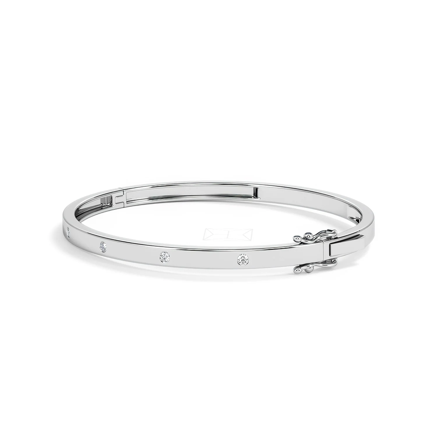Élan 0.15ct Lab Diamond Bangle in Sterling Silver - Image 78