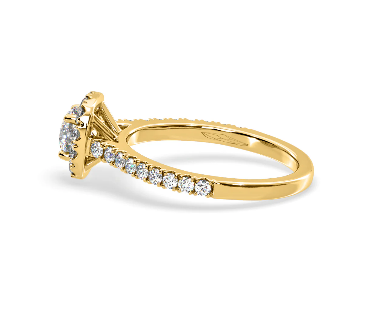 Elizabeth Diamond Halo Engagement Ring in 18K Gold 1.00ct G/SI2 - Image 29