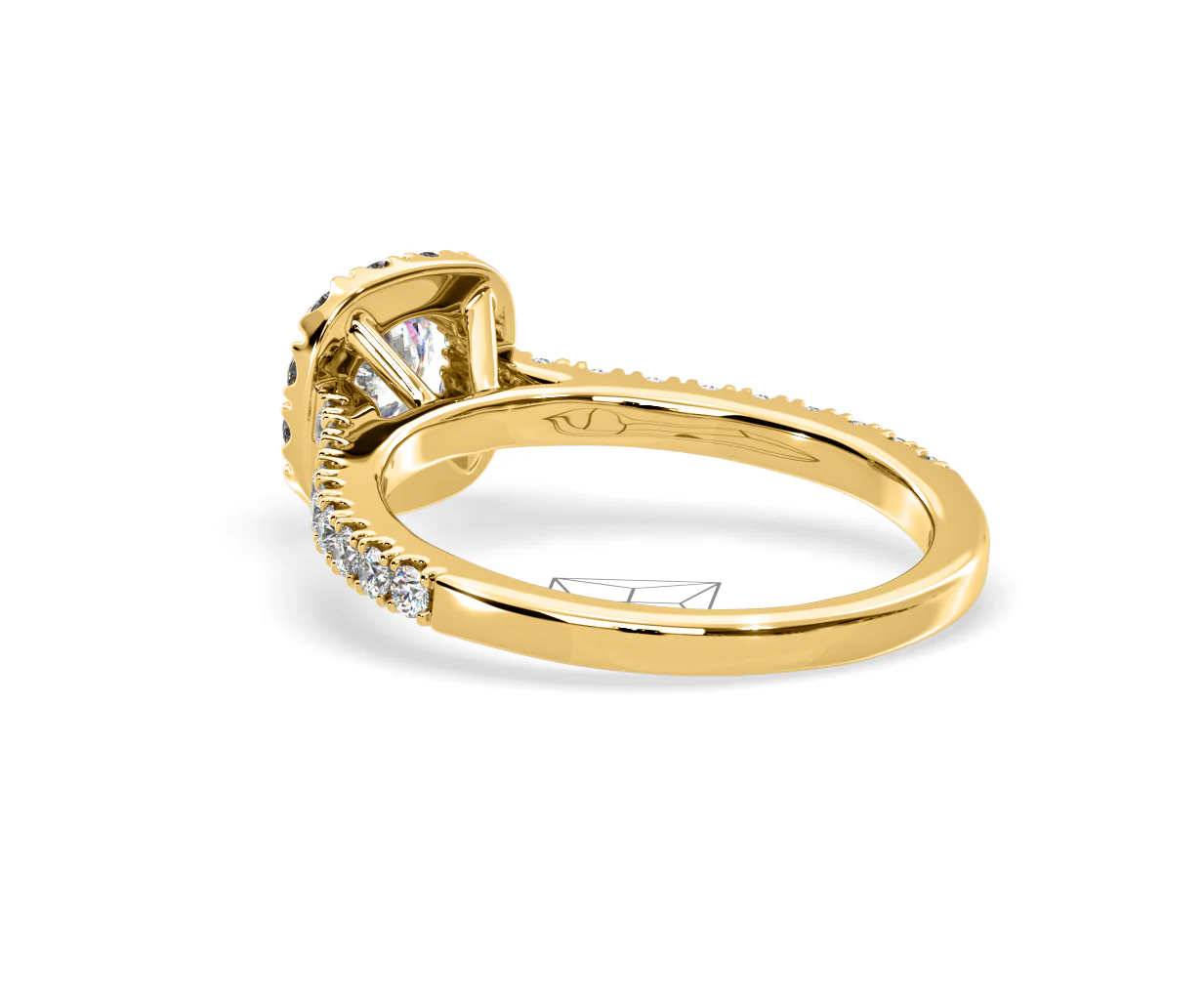 Elizabeth Diamond Halo Engagement Ring in 18K Gold 1.00ct G/SI2 - Image 38