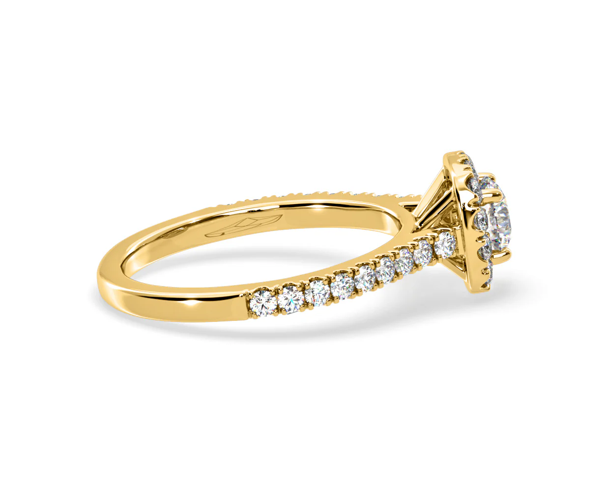Elizabeth Diamond Halo Engagement Ring in 18K Gold 1.00ct G/SI2 - Image 65