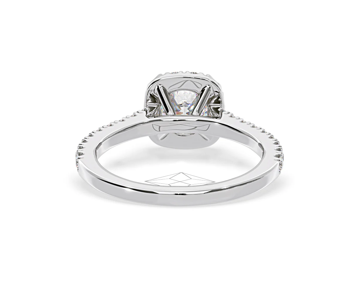 Elizabeth Diamond Halo Engagement Ring in Platinum 1.00ct G/VS2 - Image 48