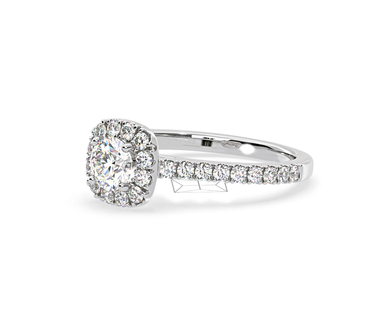 Elizabeth GIA Diamond Halo Engagement Ring in Platinum 1.30ct G/VS2 - Image 17
