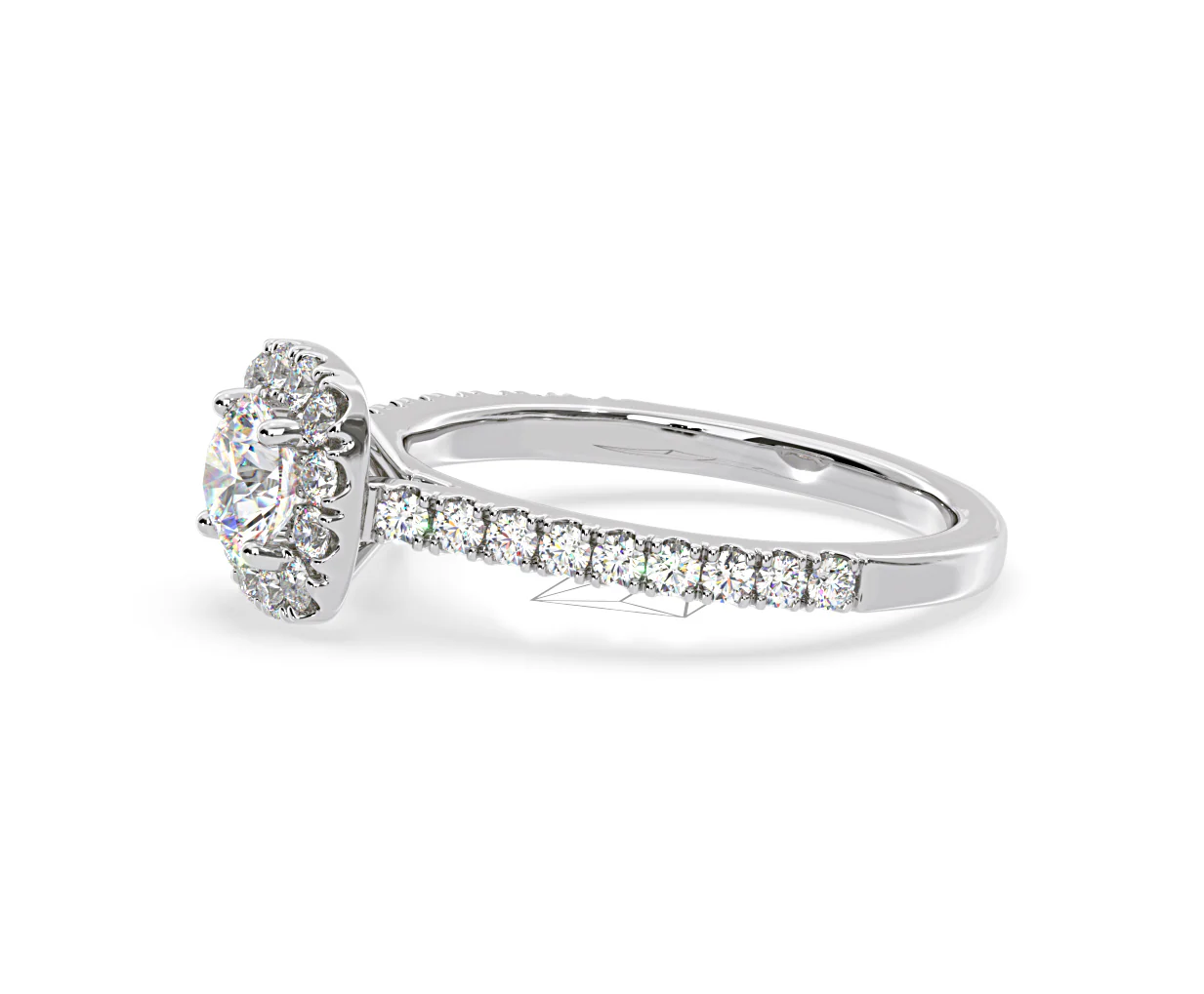 Elizabeth GIA Diamond Halo Engagement Ring in Platinum 1.30ct G/VS2 - Image 23