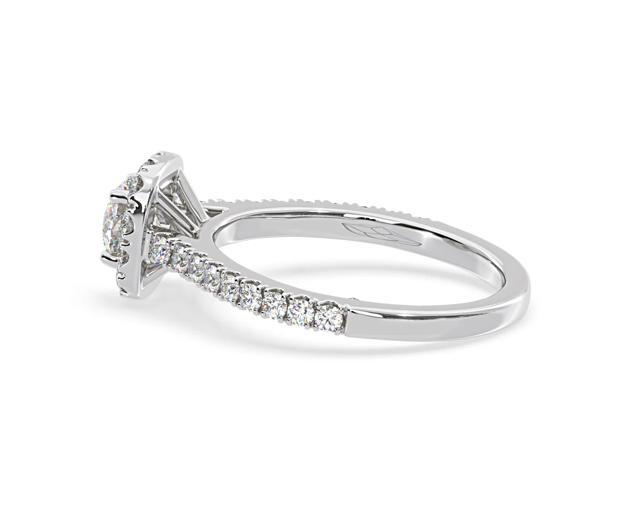 Elizabeth GIA Diamond Halo Engagement Ring in Platinum 1.30ct G/VS2 - Image 31