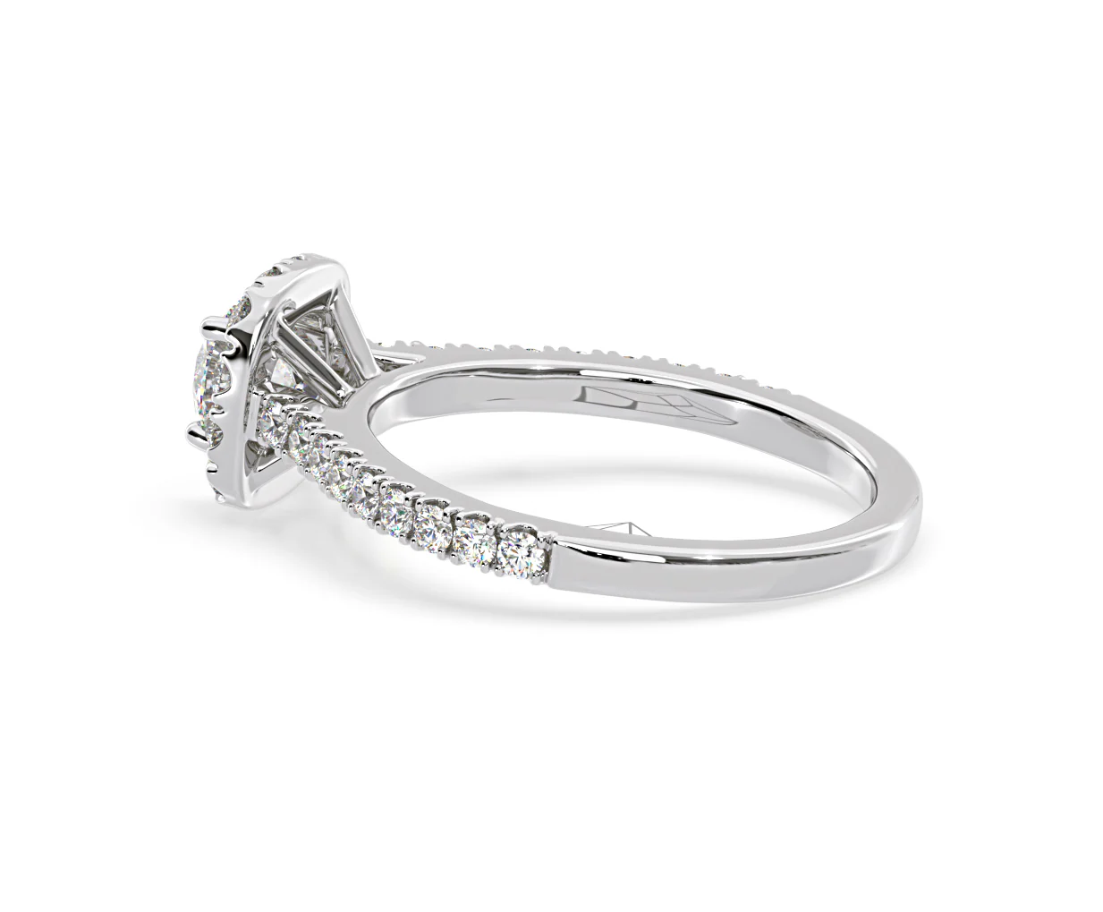 Elizabeth GIA Diamond Halo Engagement Ring in Platinum 1.30ct G/VS2 - Image 33