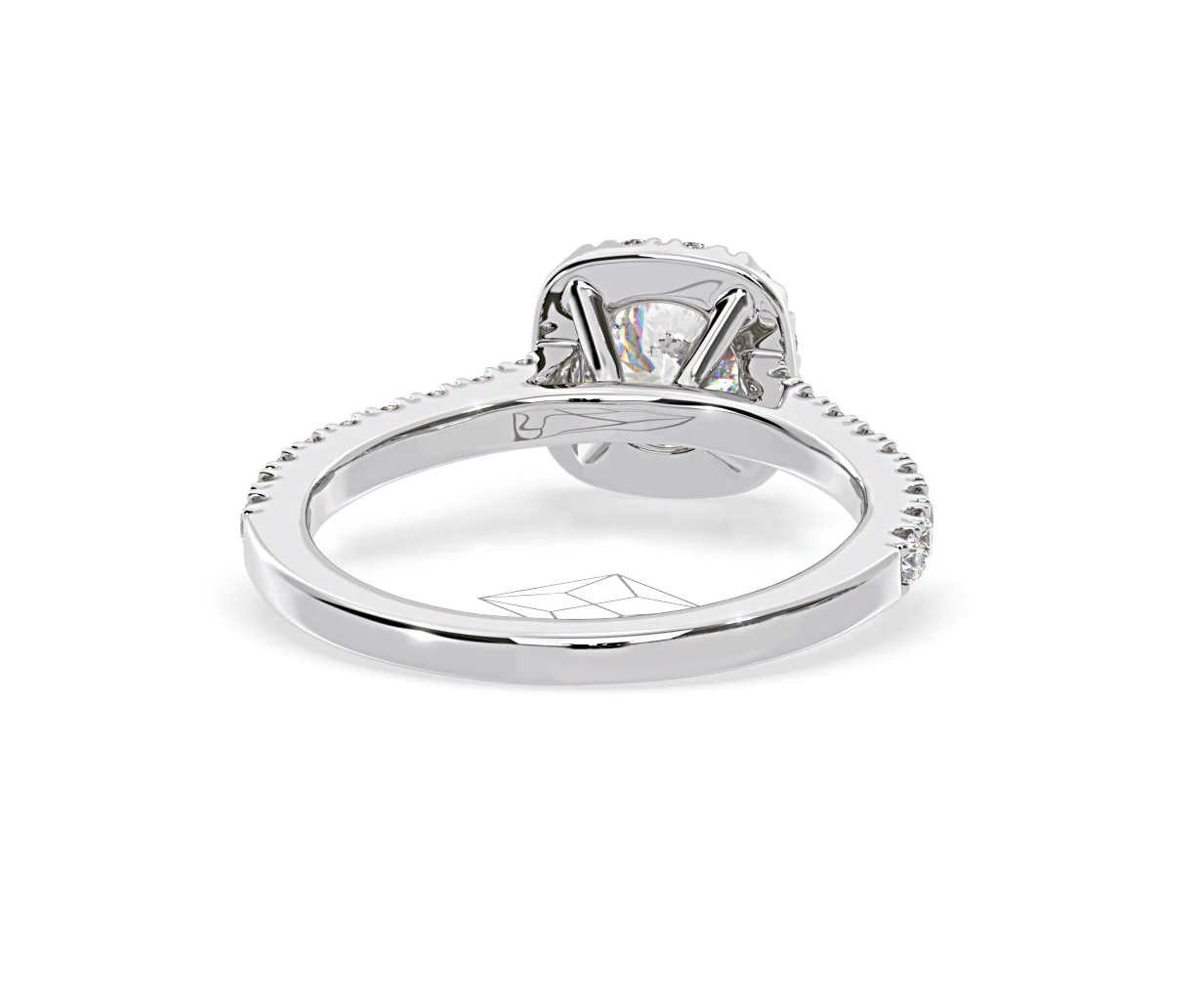 Elizabeth GIA Diamond Halo Engagement Ring in Platinum 1.30ct G/VS2 - Image 50