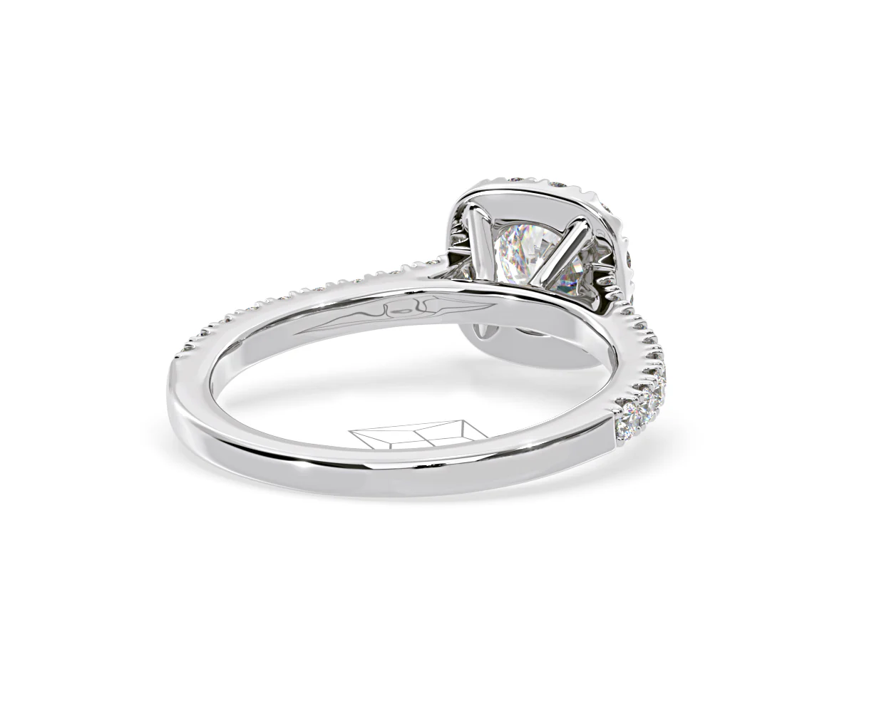 Elizabeth GIA Diamond Halo Engagement Ring in Platinum 1.30ct G/VS2 - Image 53