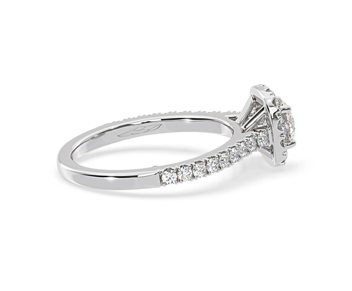 Elizabeth GIA Diamond Halo Engagement Ring in Platinum 1.30ct G/VS2 - Image 64