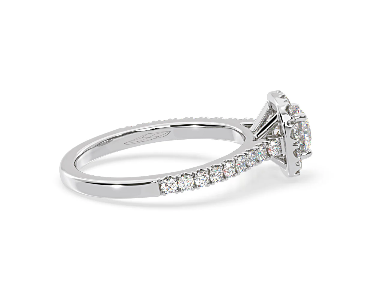 Elizabeth GIA Diamond Halo Engagement Ring in Platinum 1.30ct G/VS2 - Image 65