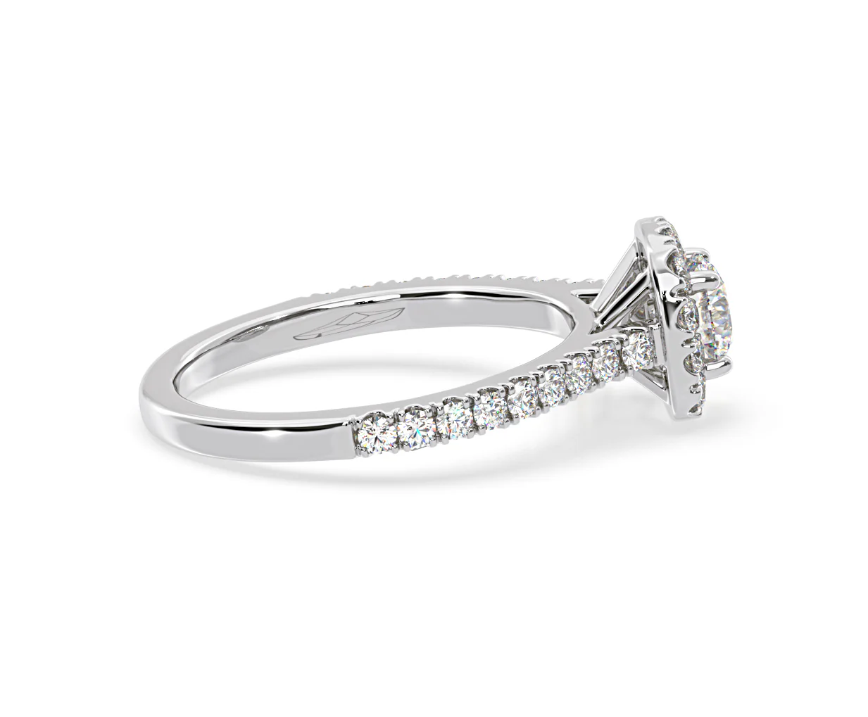 Elizabeth GIA Diamond Halo Engagement Ring in Platinum 1.30ct G/VS2 - Image 66