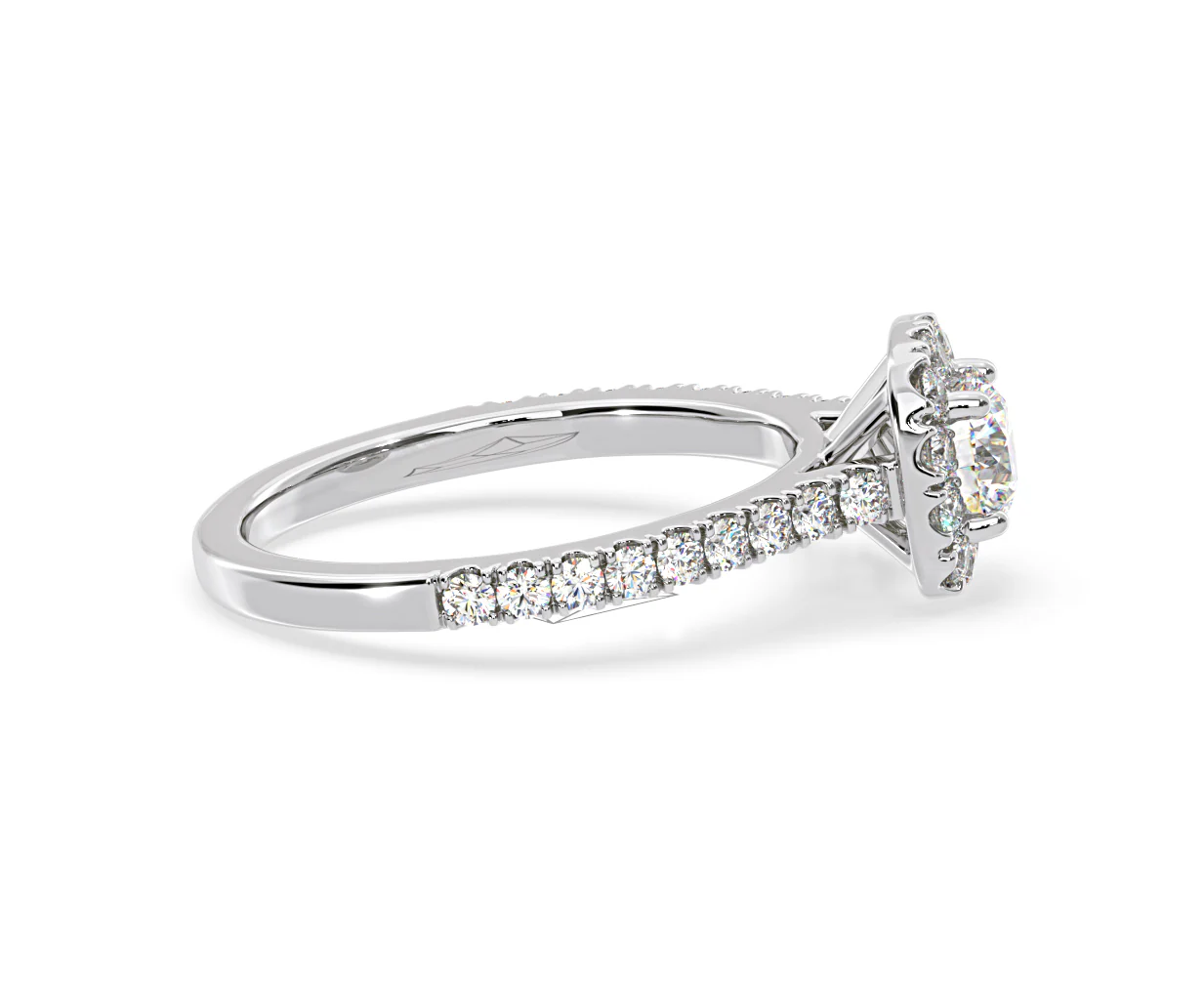 Elizabeth GIA Diamond Halo Engagement Ring in Platinum 1.30ct G/VS2 - Image 68
