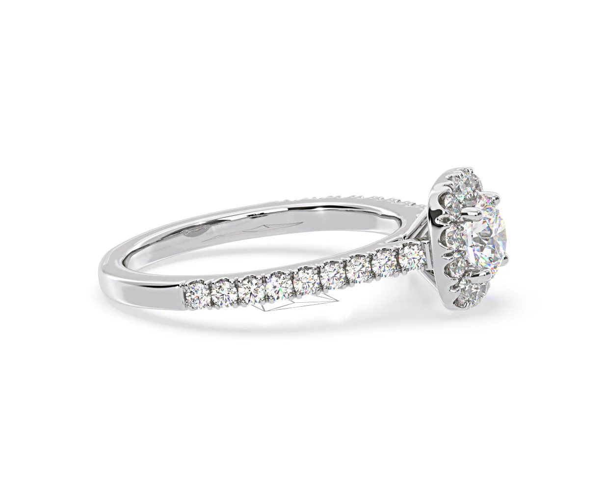Elizabeth GIA Diamond Halo Engagement Ring in Platinum 1.30ct G/VS2 - Image 71