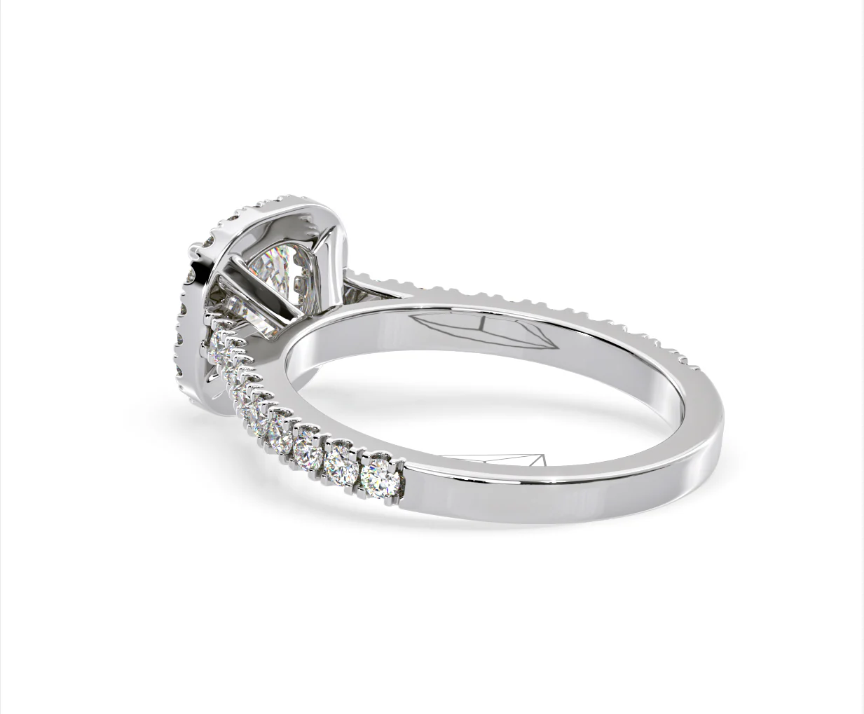 Elizabeth GIA Diamond Halo Engagement Ring in Platinum 1.50ct G/SI1 - Image 36