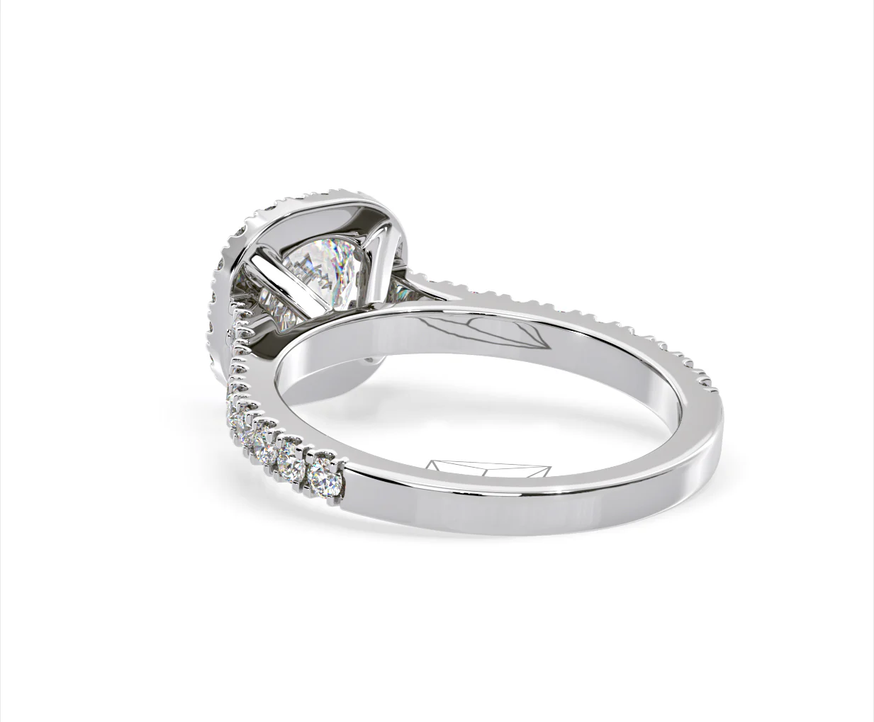Elizabeth GIA Diamond Halo Engagement Ring in Platinum 1.50ct G/SI1 - Image 39